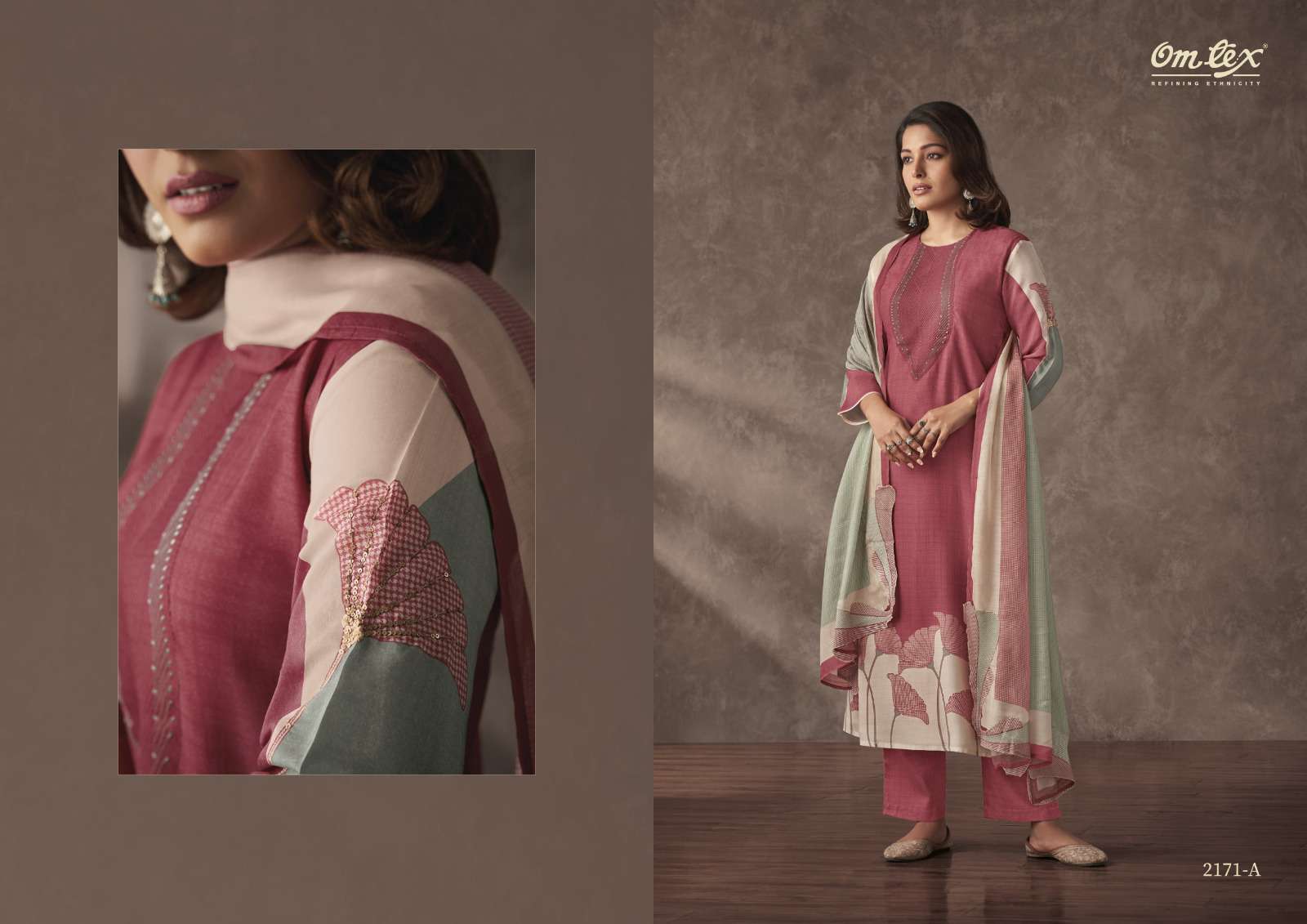 omtex anandi 2171 colour series designer fancy pakistani suit wholesaler surat gujarat