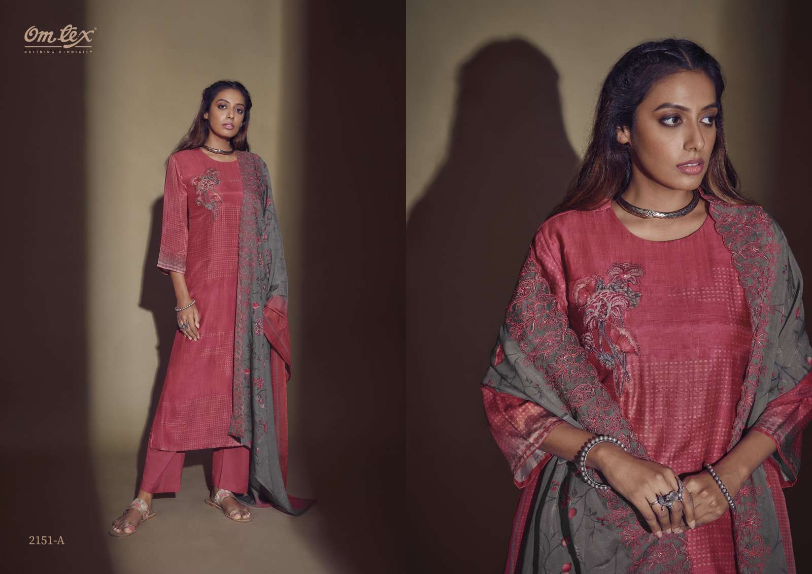 omtex kahani 2151 colour series designer pakistani salwar kameez wholesaler surat gujarat
