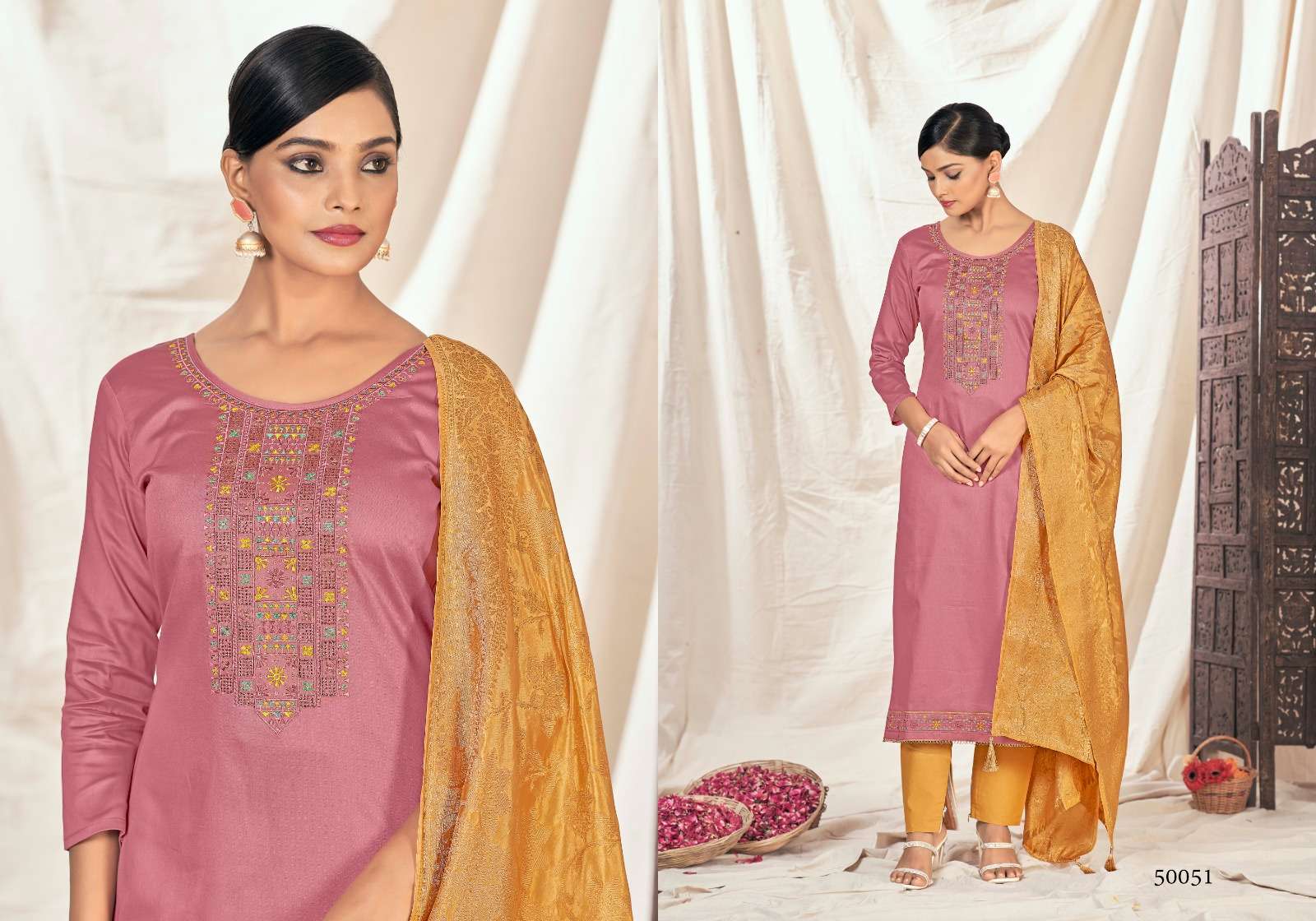panch ratna asopalav vol-4 50051-50054 series designer pakistani salwar suit at wholesale rate surat gujarat