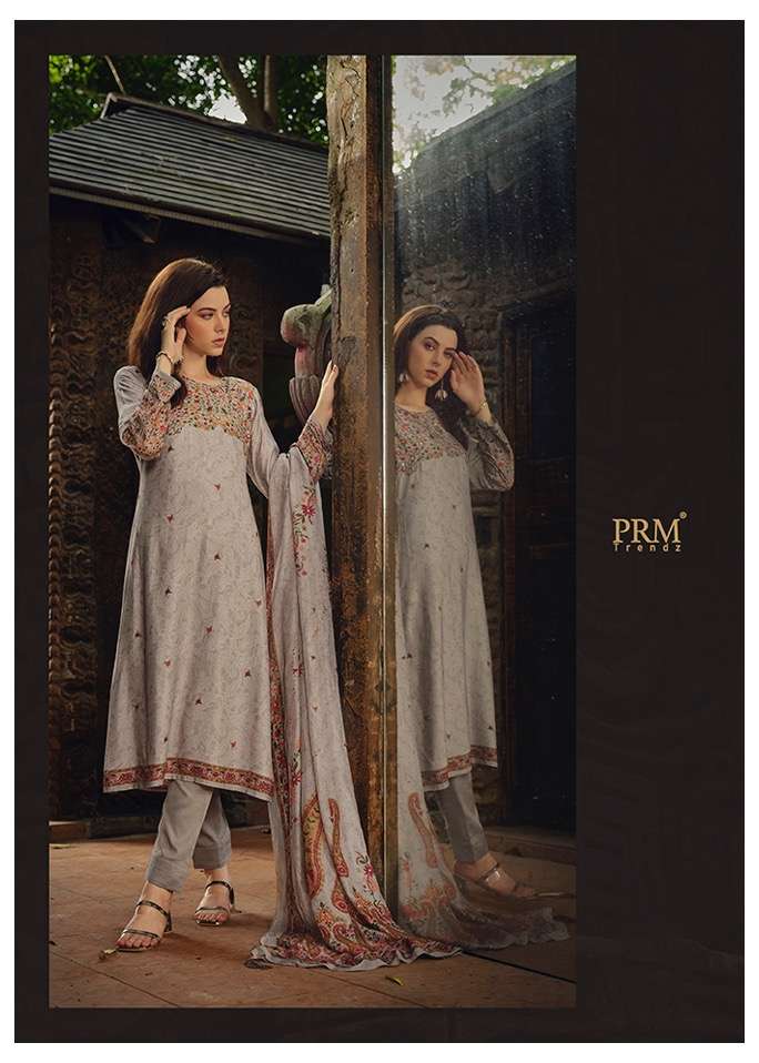 prm trendz haajat 5230-5235 series designer party wear salwar kameez wholesaler surat gujarat