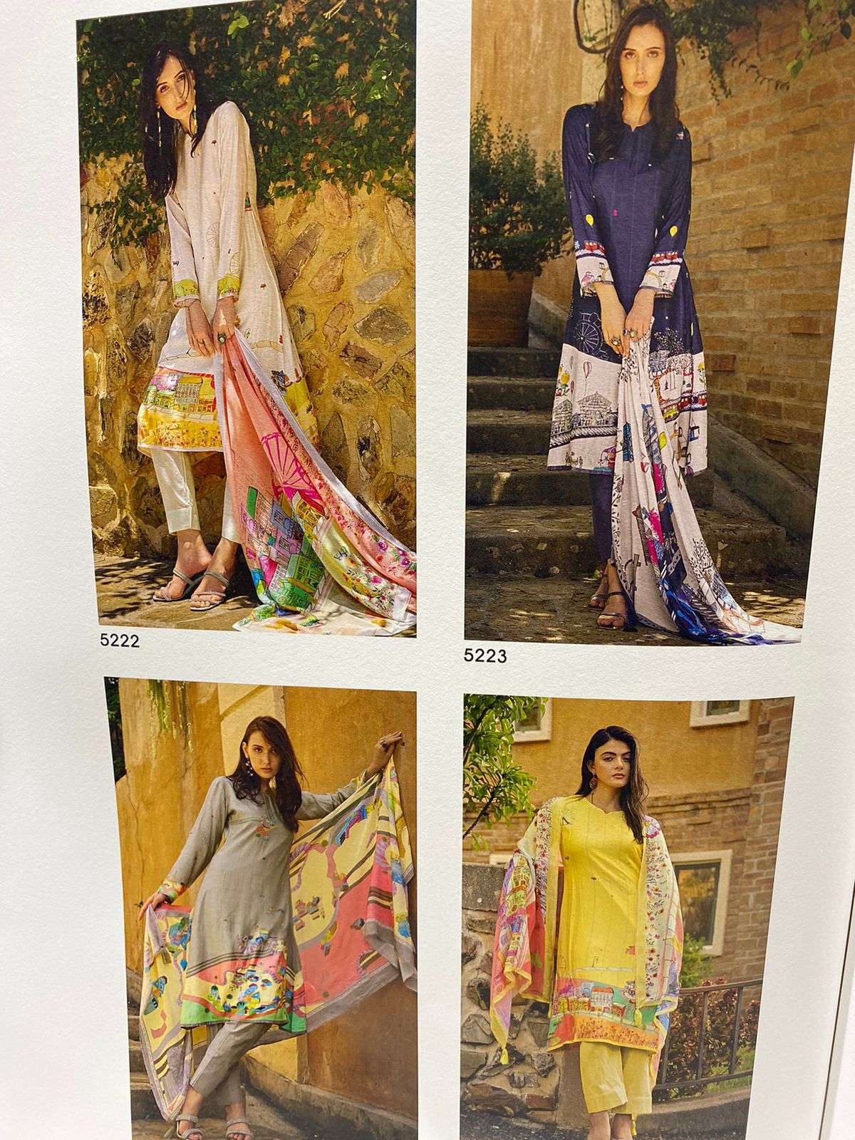 prm trendz khalish 5222-5229 series latest pakistani salwar kameez wholesaler surat gujarat