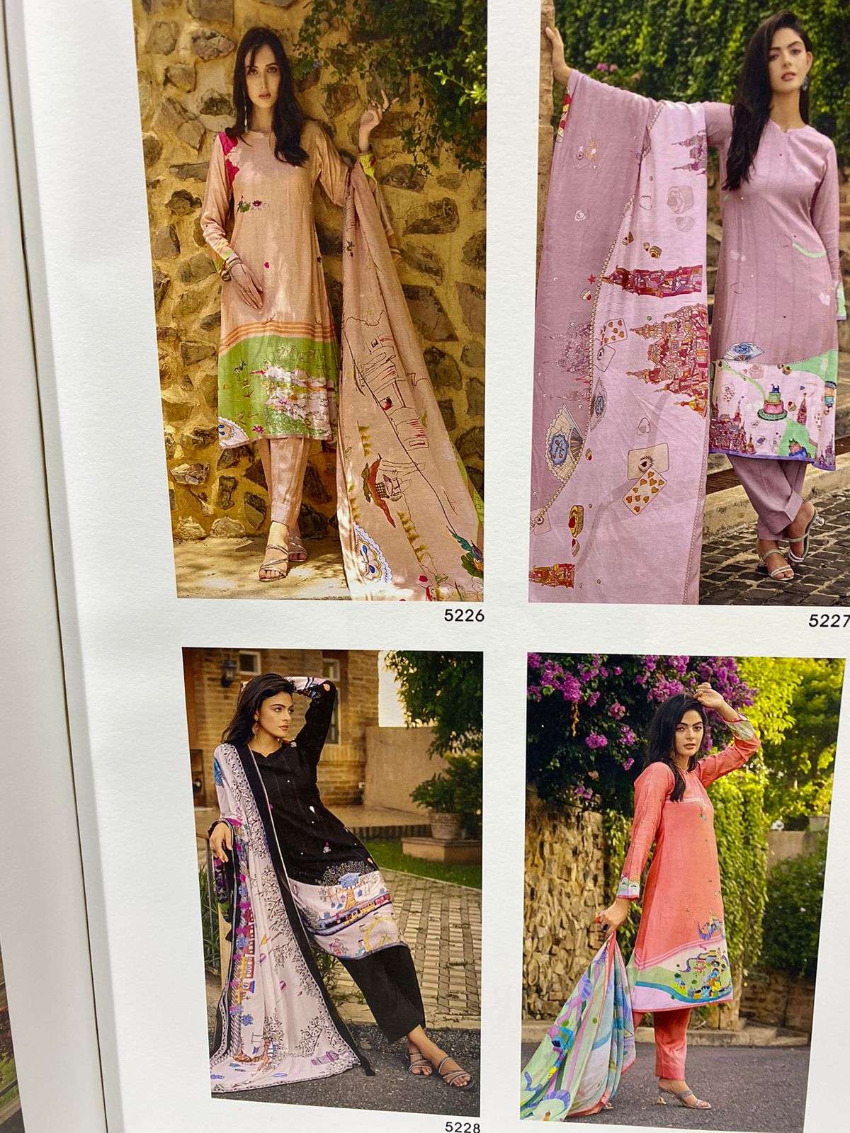 prm trendz khalish 5222-5229 series latest pakistani salwar kameez wholesaler surat gujarat
