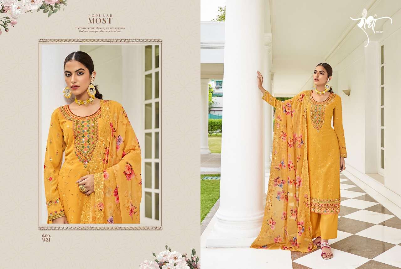 radha rangoli vol-2 951-956 series designer fancy salwar kameez wholesaler surat gujarat