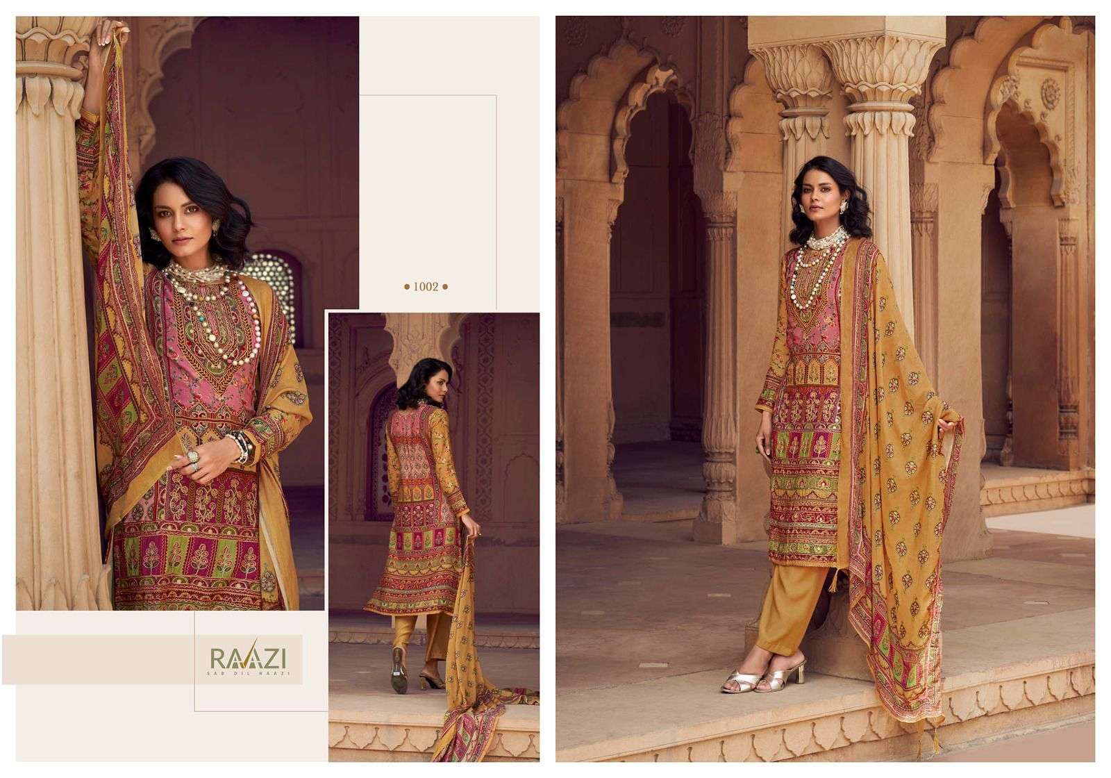 rama fashion falak 1001-1006 series pure muslin fancy dress material wholesale price surat