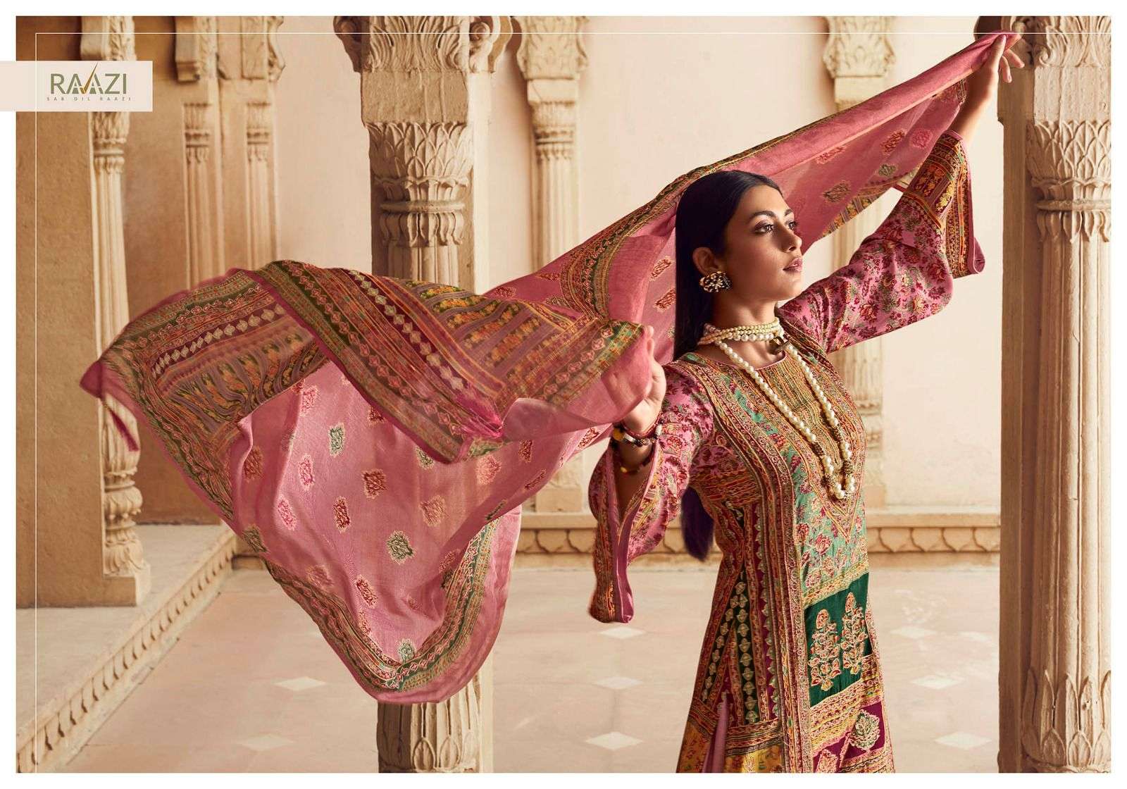 rama fashion falak 1001-1006 series pure muslin fancy dress material wholesale price surat