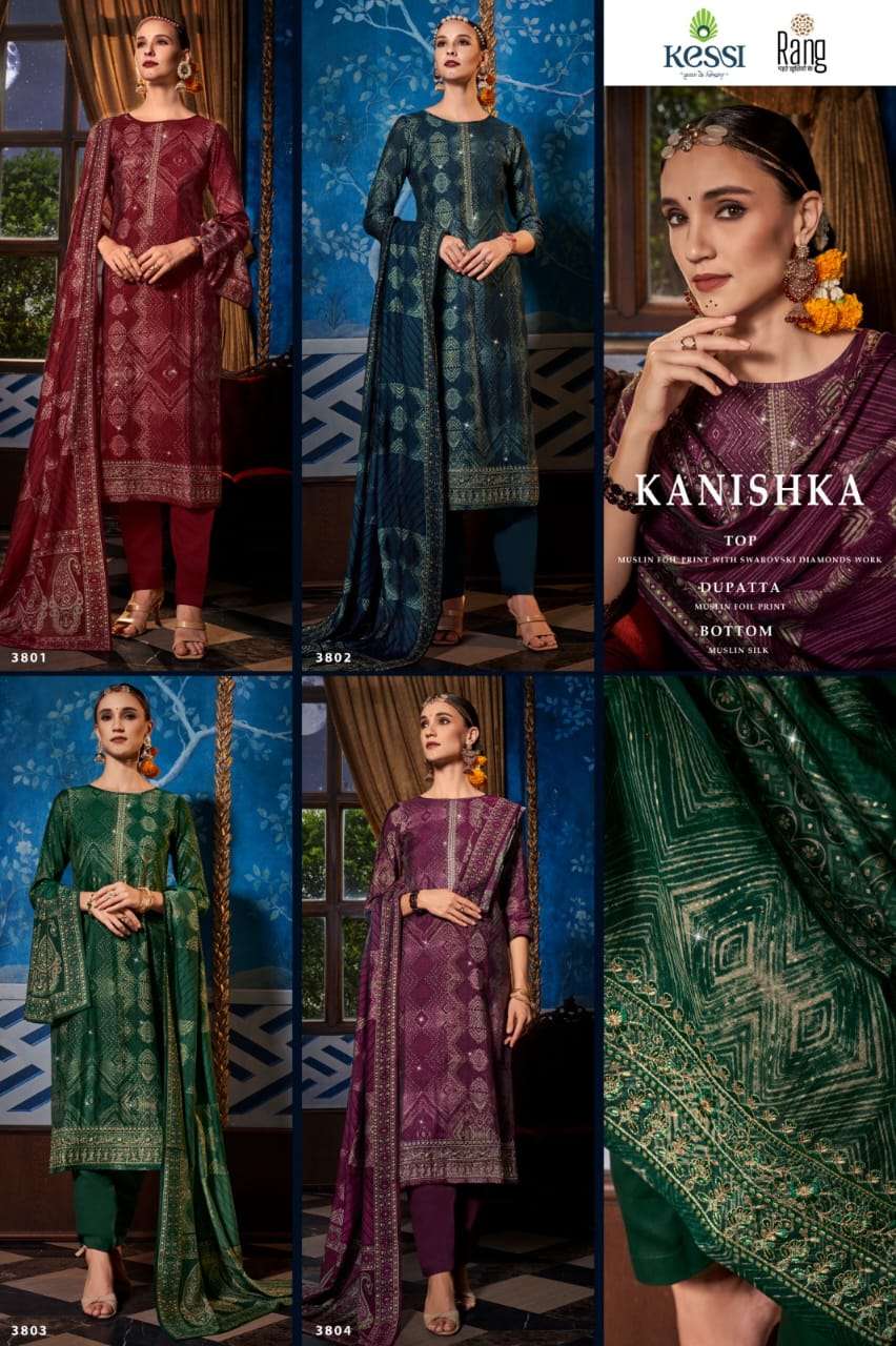 rang kanishka 3801-3804 series designer fancy salwar kameez wholesaler surat gujarat