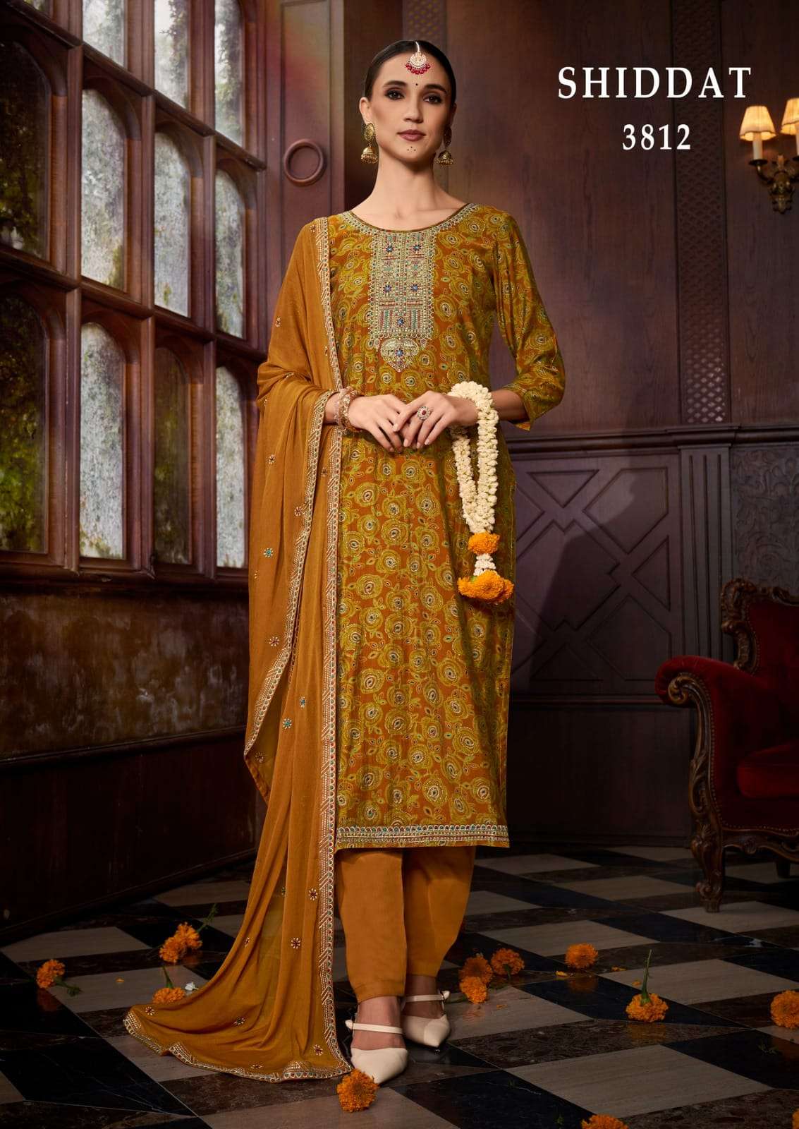 rang shiddat 3811-3814 series designer party wear salwar kameez at wholesale price surat
