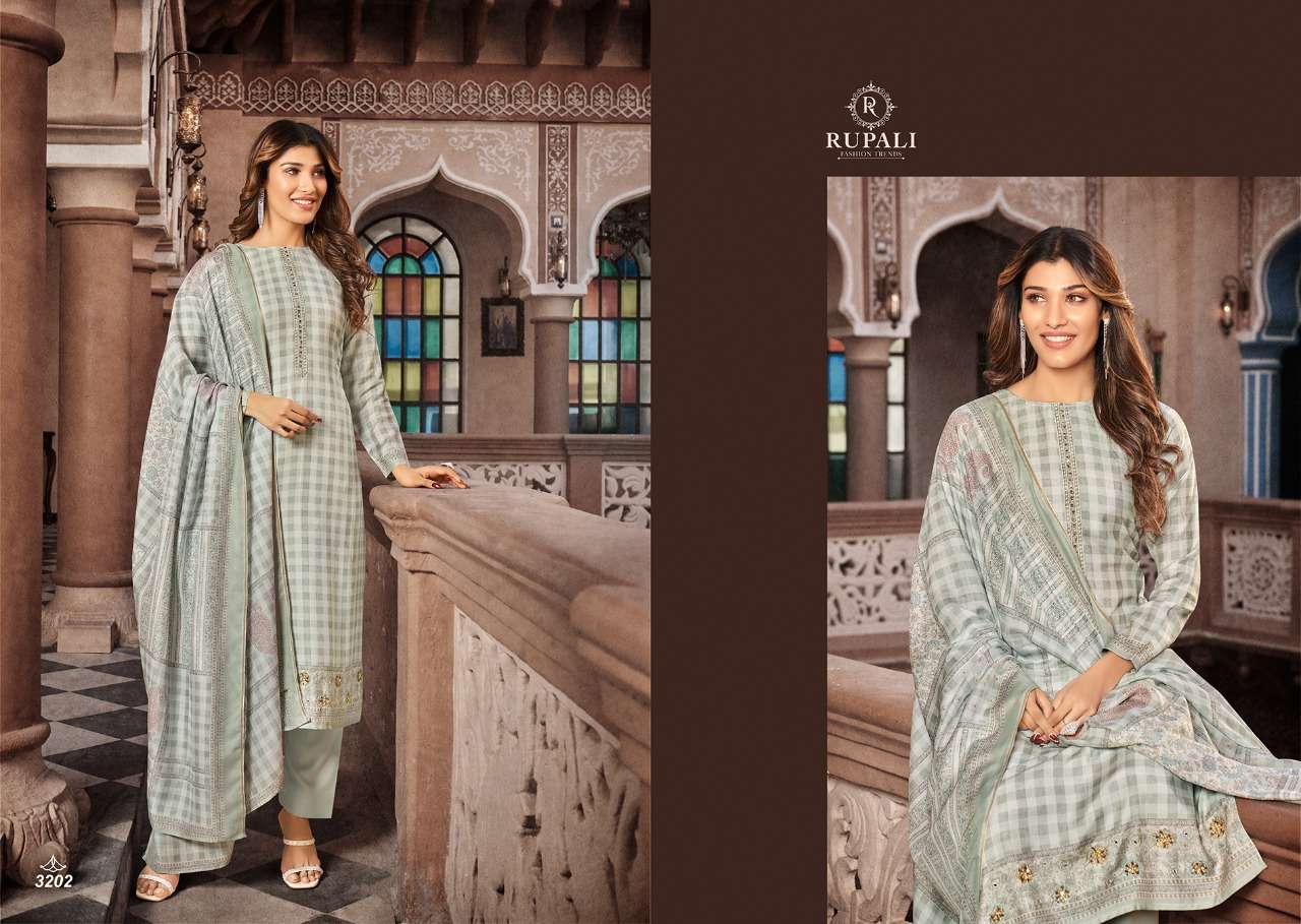 rupali aalya 3201-3206 series designer pakistani and indian salwar kameez wholesaler surat