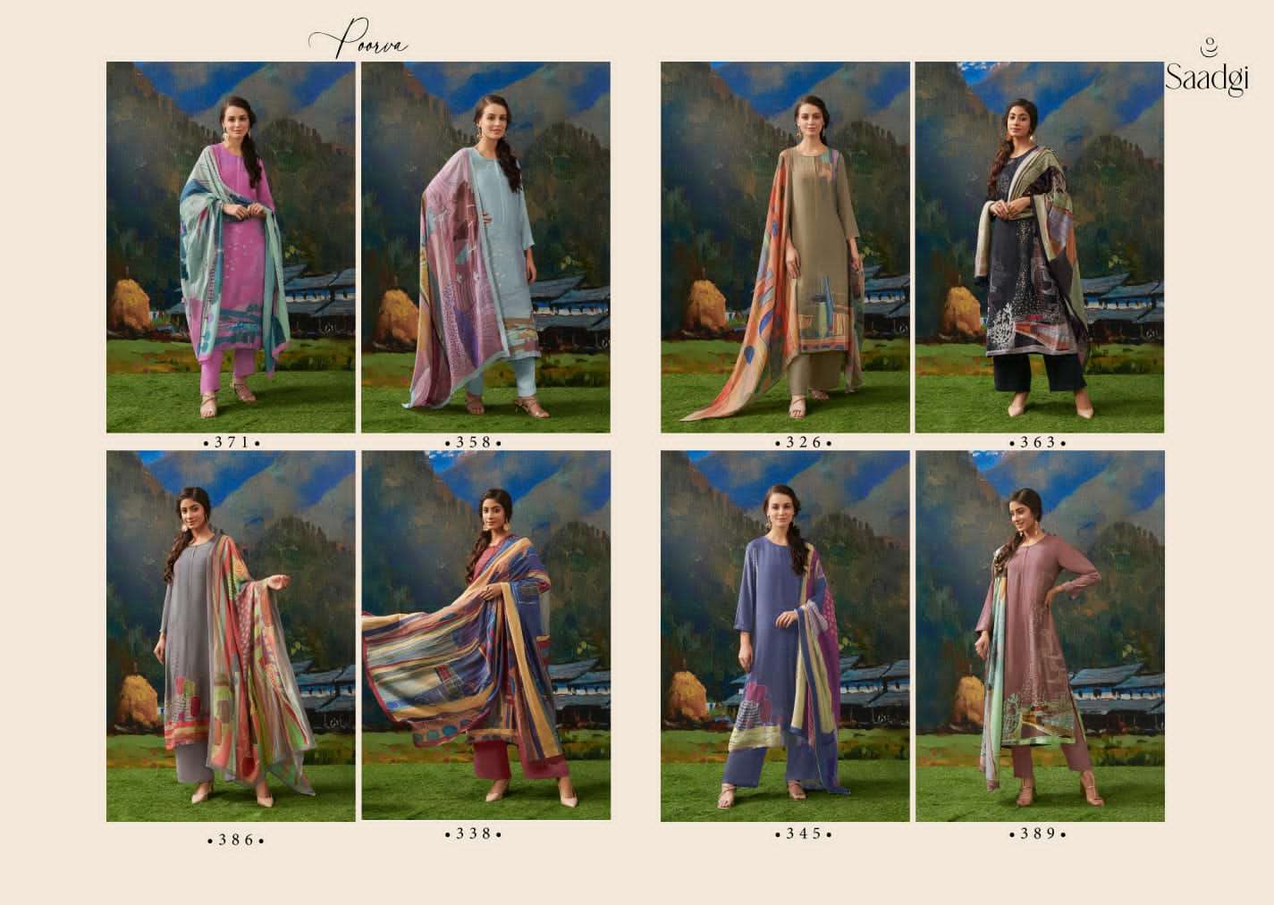 saadgi presents poorva designer fancy plazzo salwar kameez at wholesale price surat gujarat