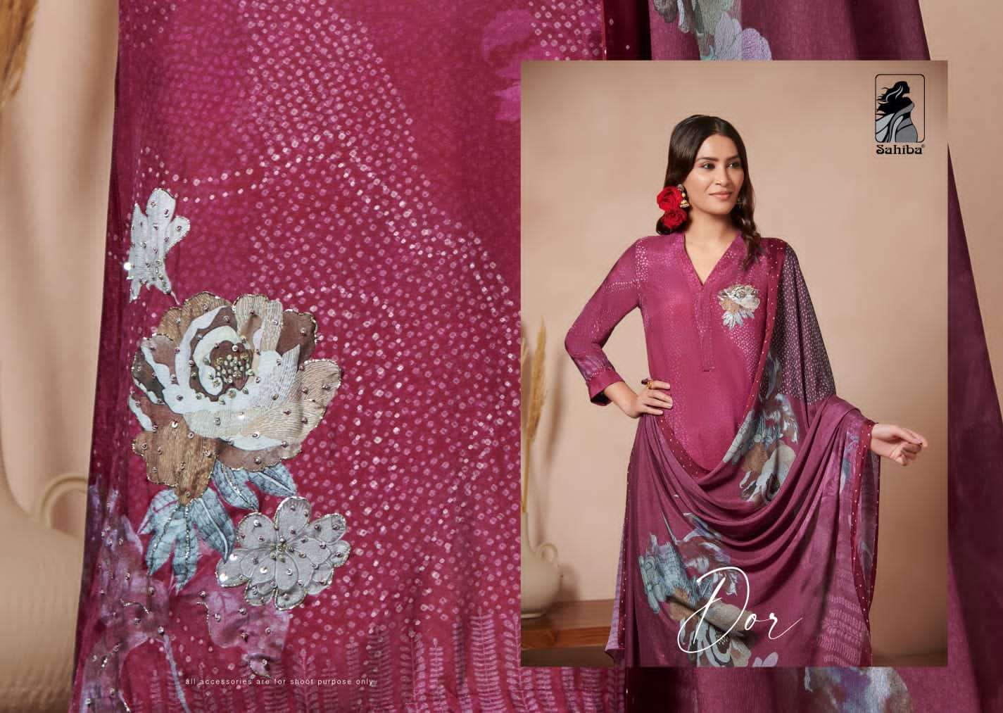 sahiba dor latest fancy designer wedding wear salwar kameez wholesaler surat gujarat