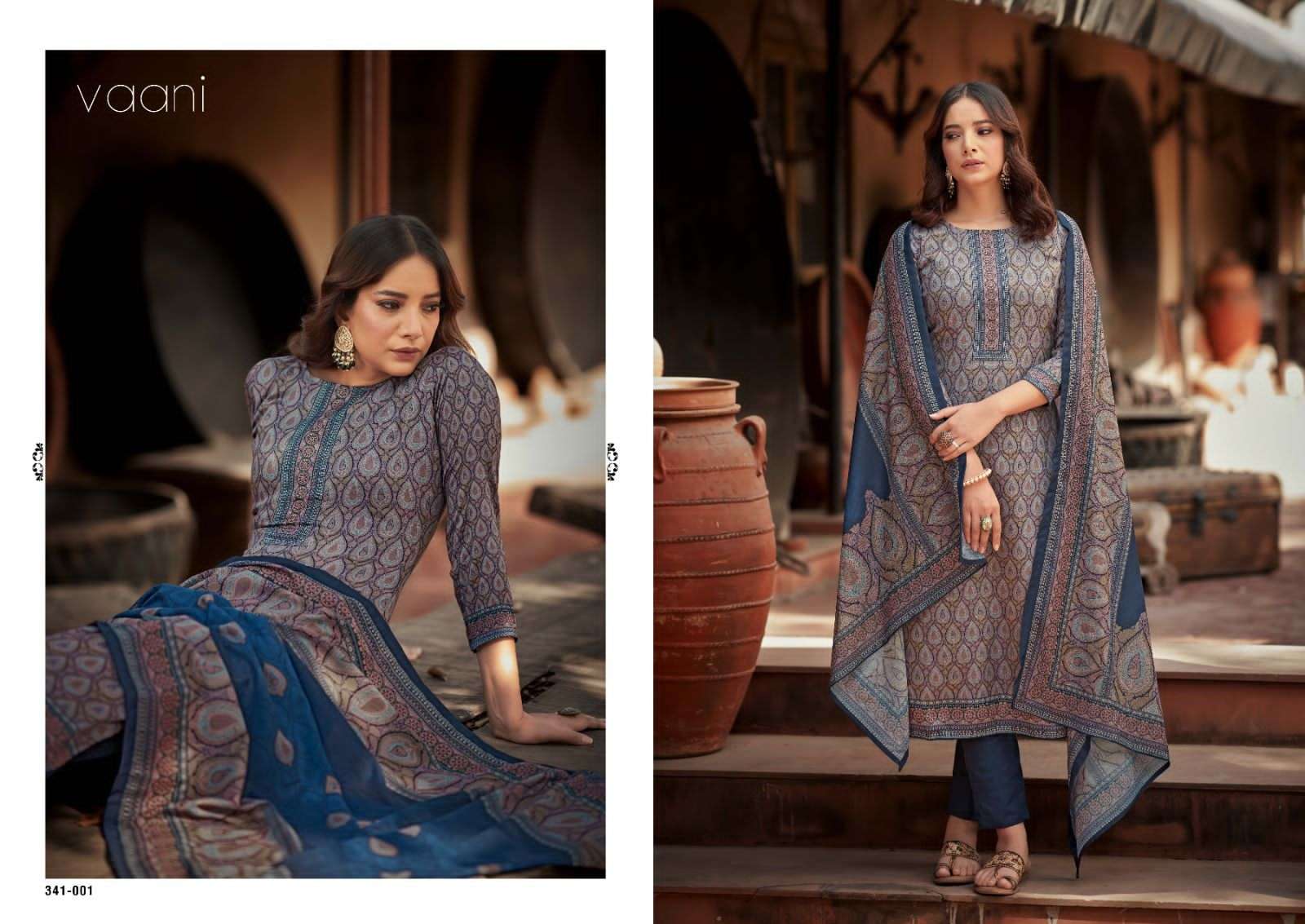 sargam vaani 341-001-006 series designer wedding wear pakistani salwar kameez wholesaler surat