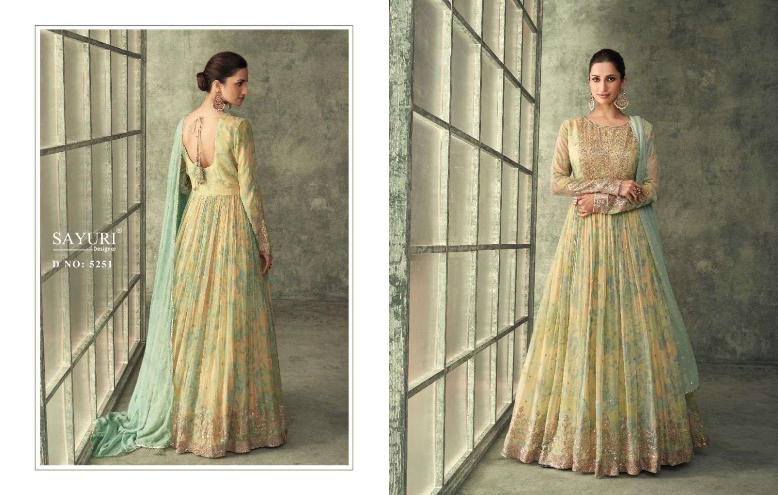 sayuri evergreen 5249-5251 series designer latest trendy readymade wedding suit wholesaler surat gujarat
