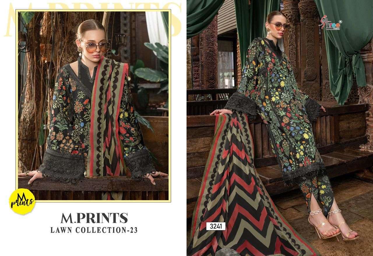 shree fabs mprint lawn collection-23 3239-3242 series designer pakistani salwar kameez wholesale price surat