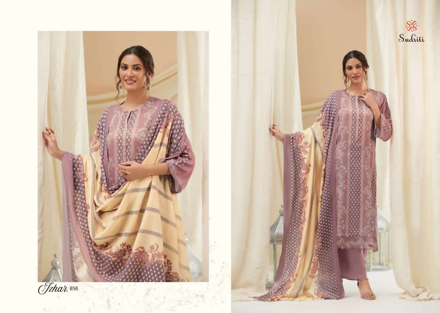 sudriti izhar series latest fancy wedding wear salwar kameez wholesaler surat gujarat