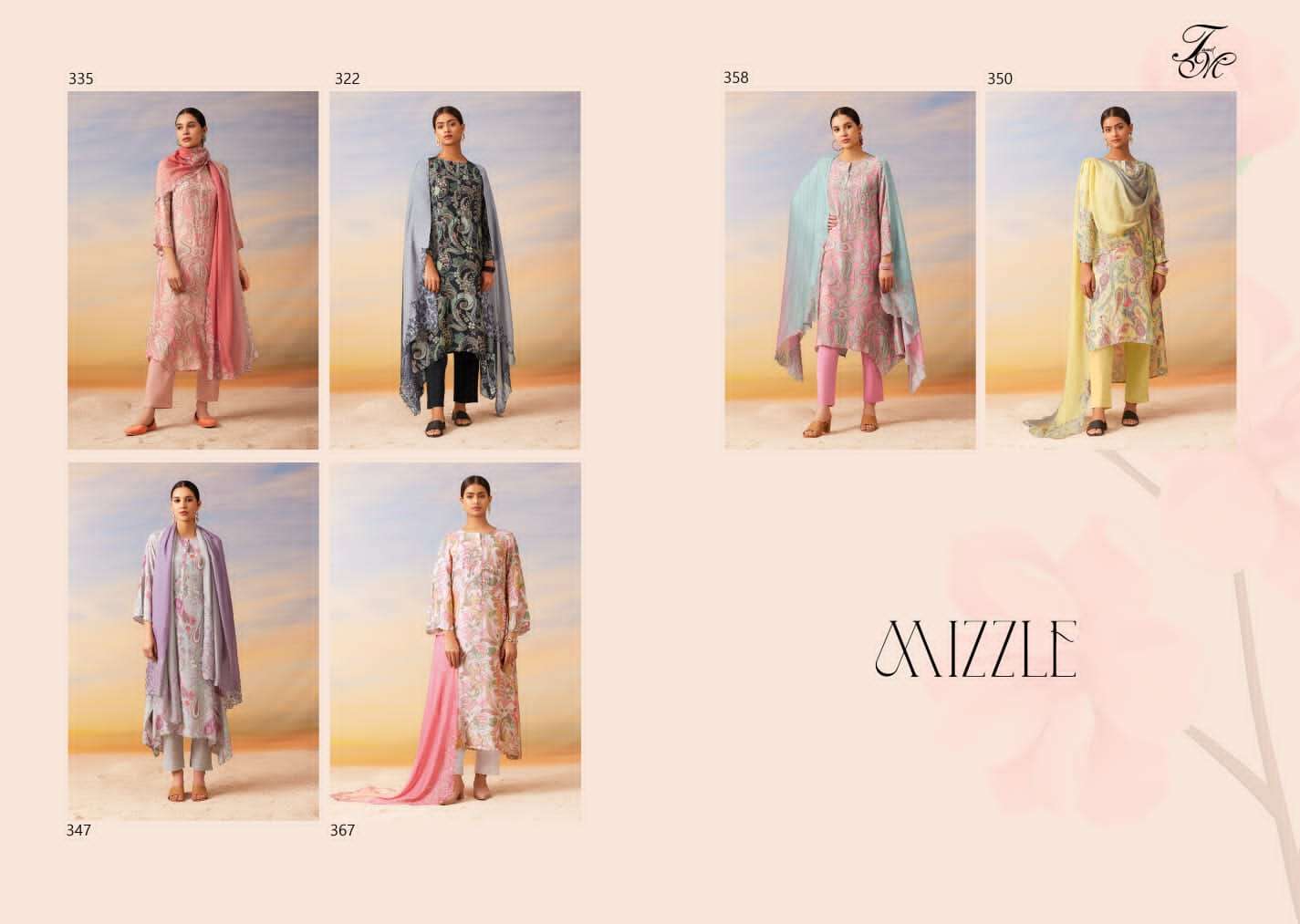 t&m mizzle designer wedding wear pakistani salwar suit wholesaler surat gujarat
