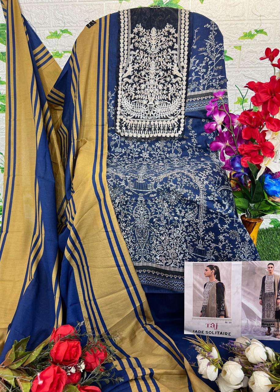 taj creations jade solitare latest designer wedding wear pakistani suit wholesaler surat gujarat