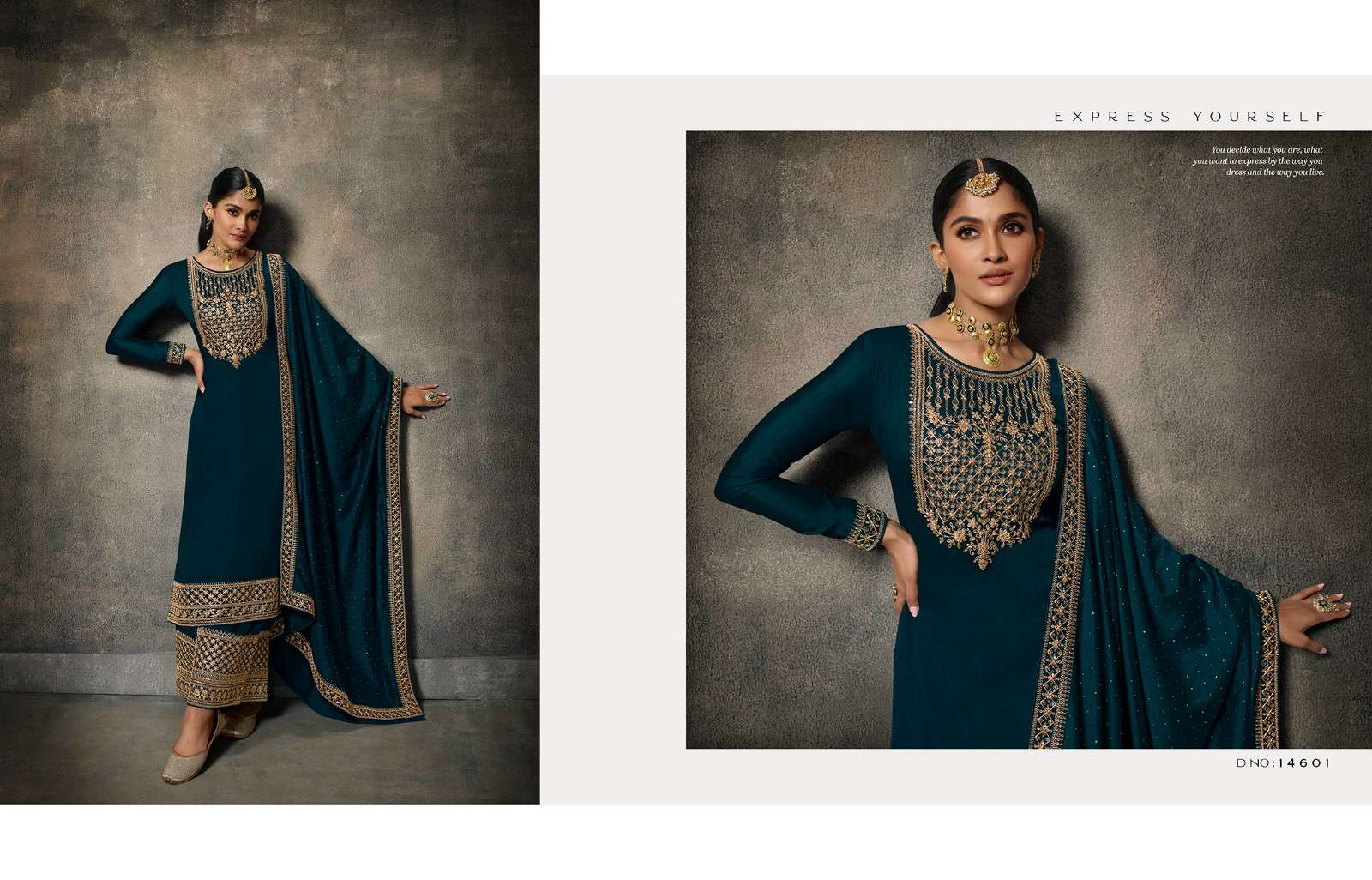 zisa adda 14601-14606 series designer wedding wear salwar kameez wholesaler surat gujarat