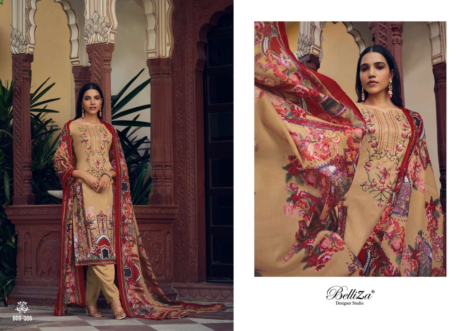 belliza designer studio naira 809-001-012 series designer pakistani salwar kameez wholesaler surat gujarat