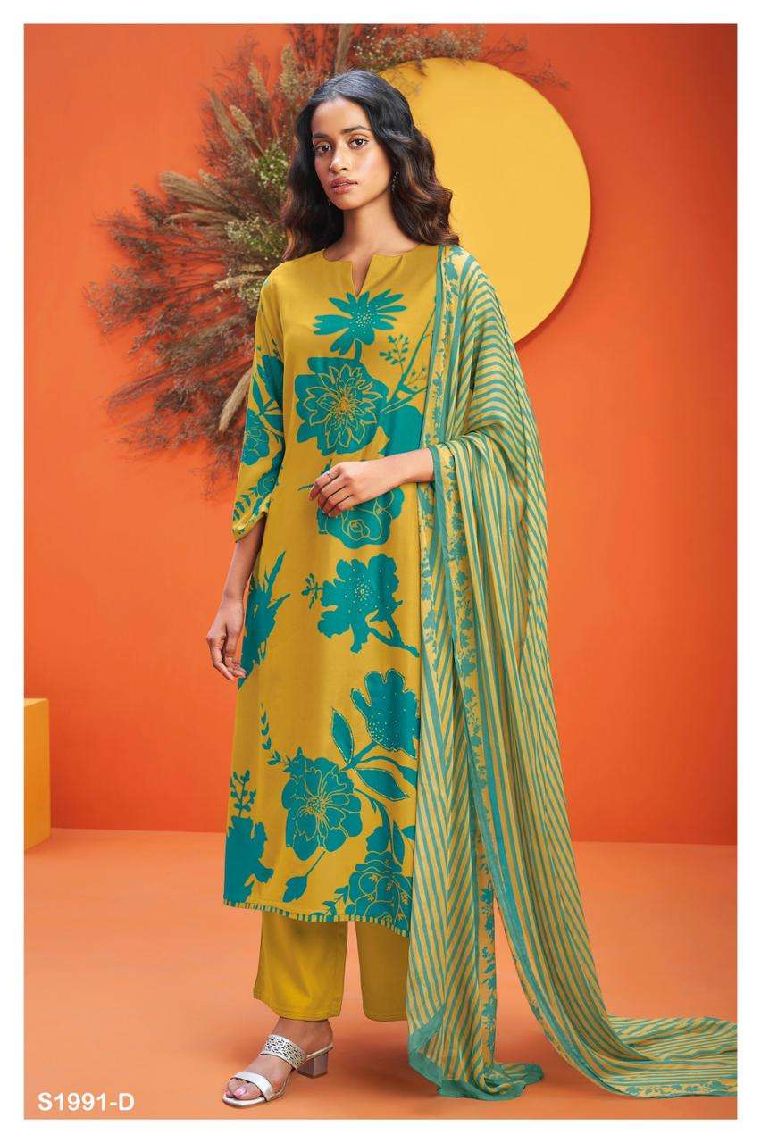 ganga lopa 1991 colour series designer fancy salwar kameez wholesaler surat gujarat