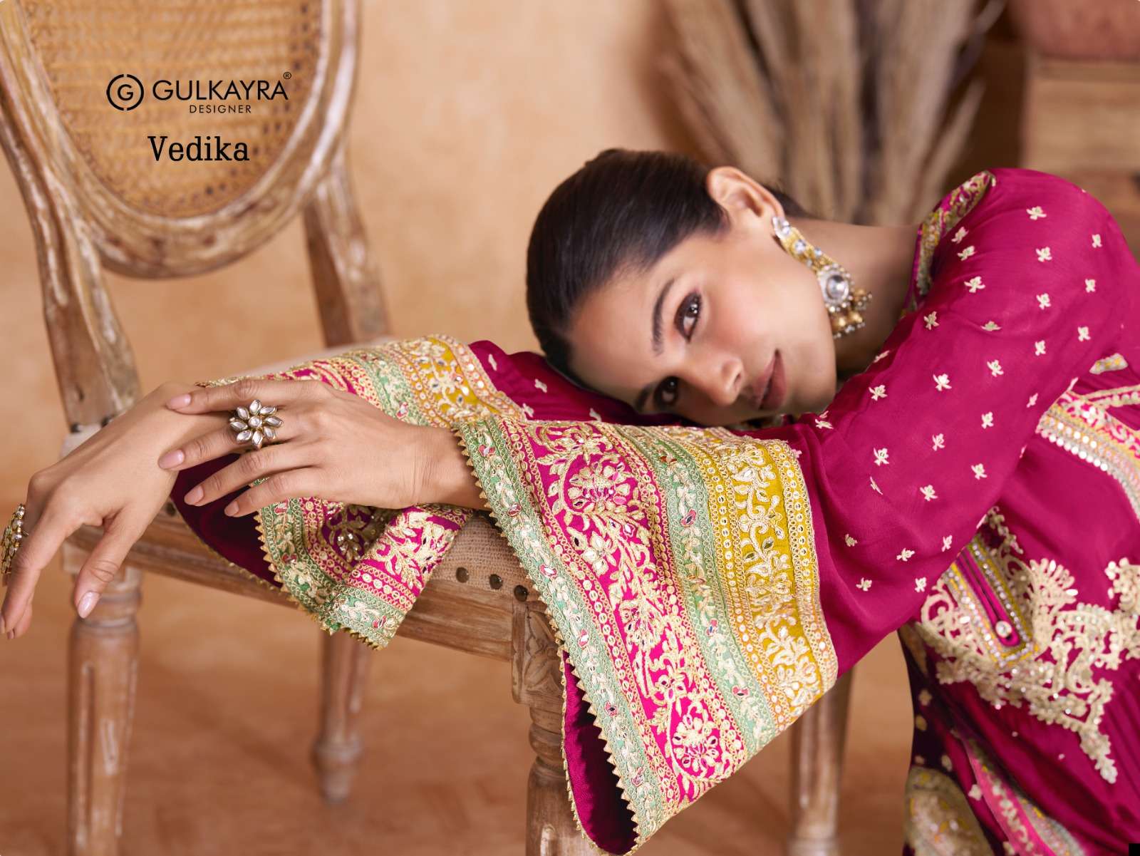 gulkayra designer vedika 7406 colour series designer readymade salwar kameez wholesaler surat gujarat