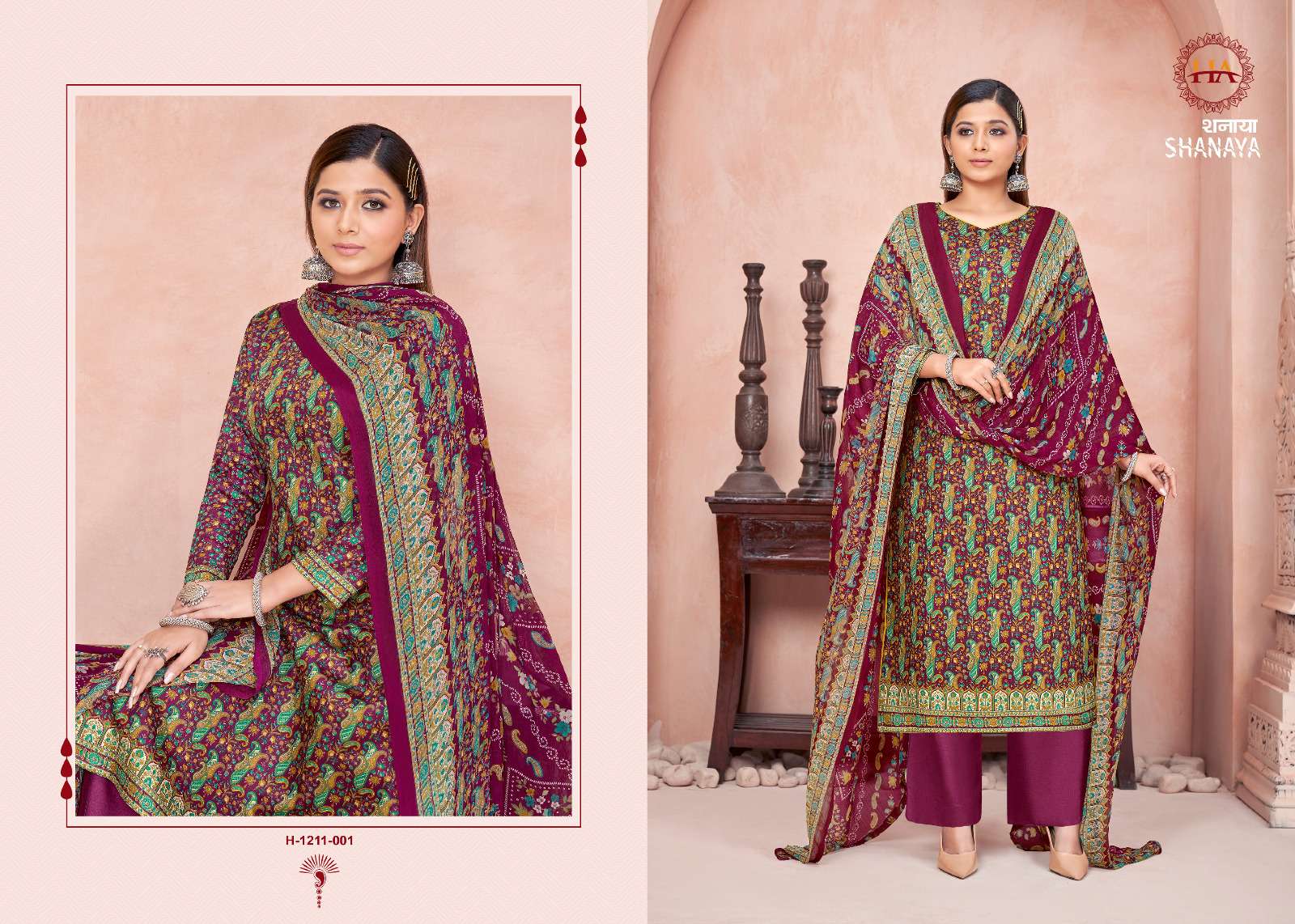 harshit fashion shanaya 1211-001-008 series latest designer salwar kameez wholesaler surat gujarat