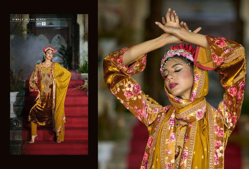 ibiza lifestyle kuch khaas vol 7 designer party wear velvet silk soft salwar kameez wholesale dealer surat  