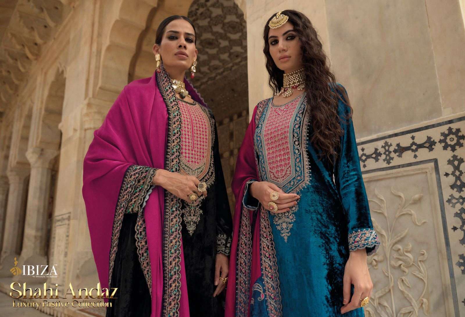 ibiza shahi andaz 10451-10458 series latest designer salwar kameez wholesaler surat gujarat