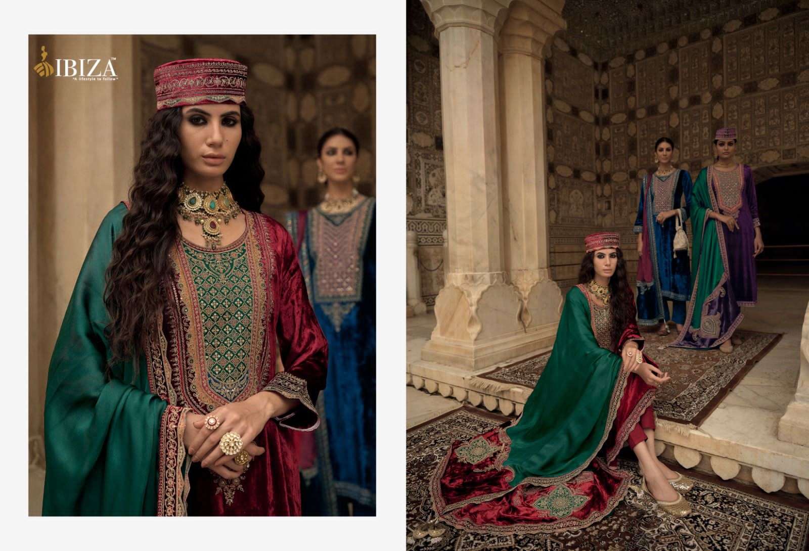 ibiza shahi andaz 10451-10458 series latest designer salwar kameez wholesaler surat gujarat