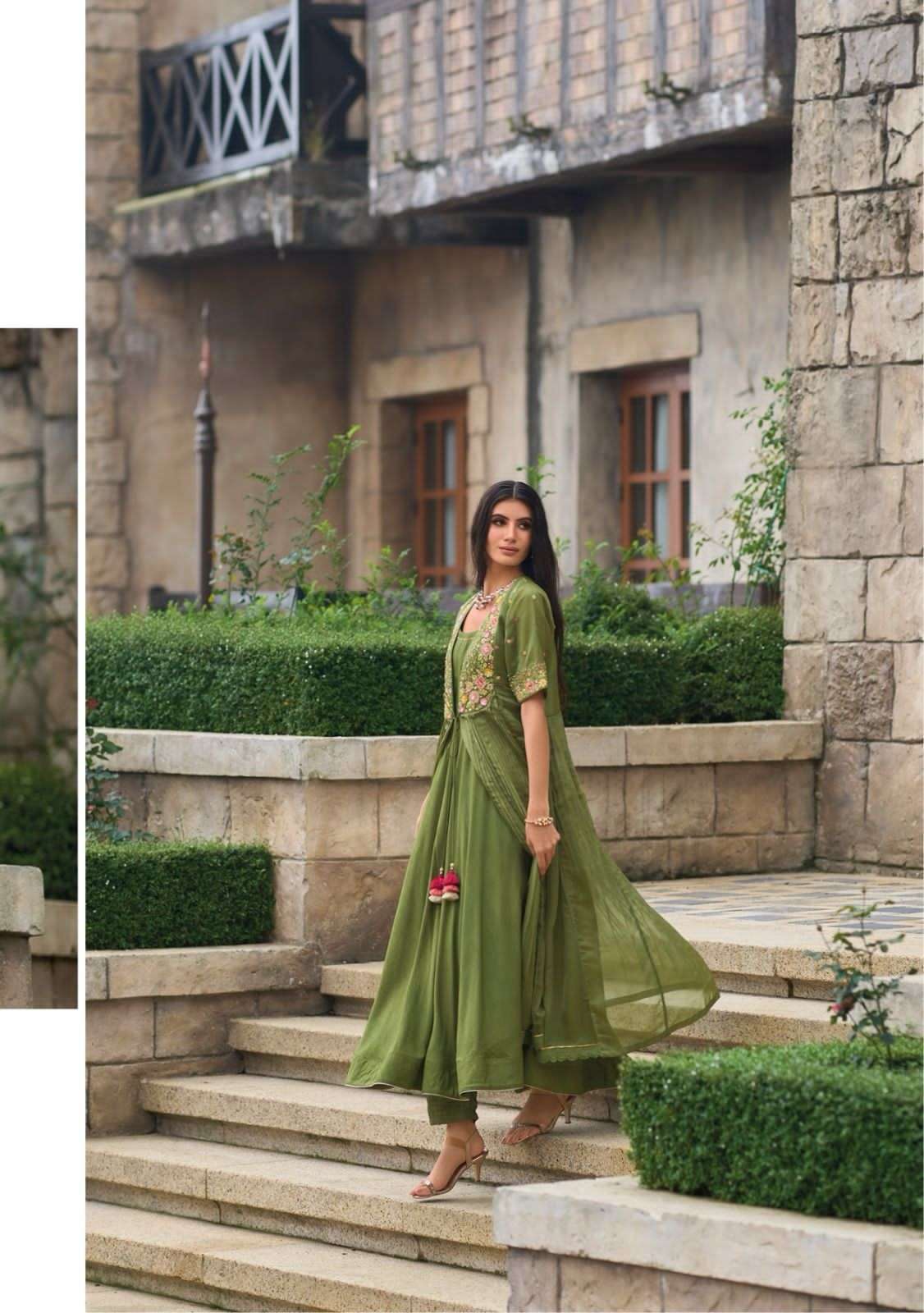 kailee fashion floral 41331-41334 series latest designer kurti set wholesaler surat gujarat