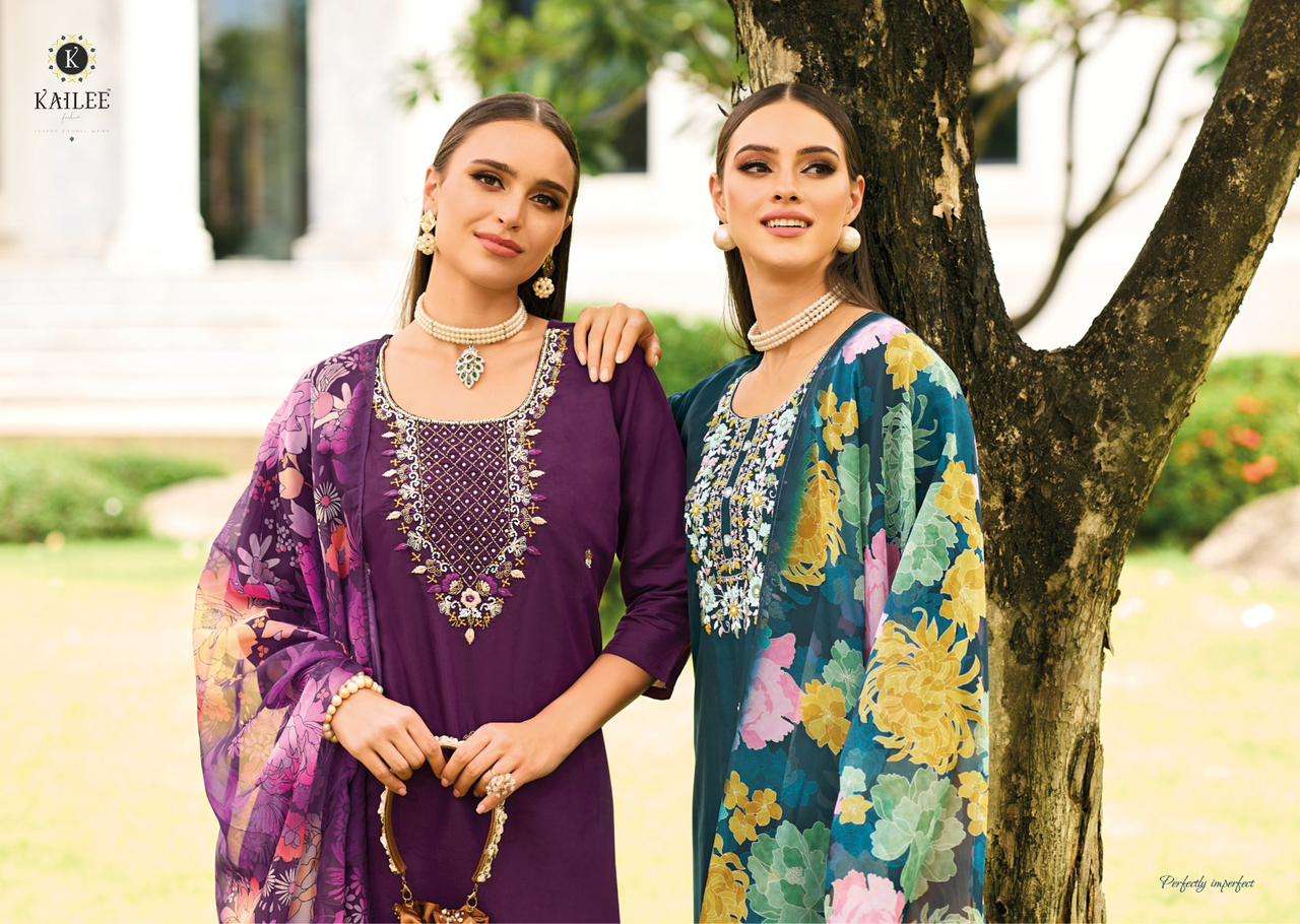 kailee fashion mehboob 41291-41296 series latest traditional kurti set wholesaler surat gujarat