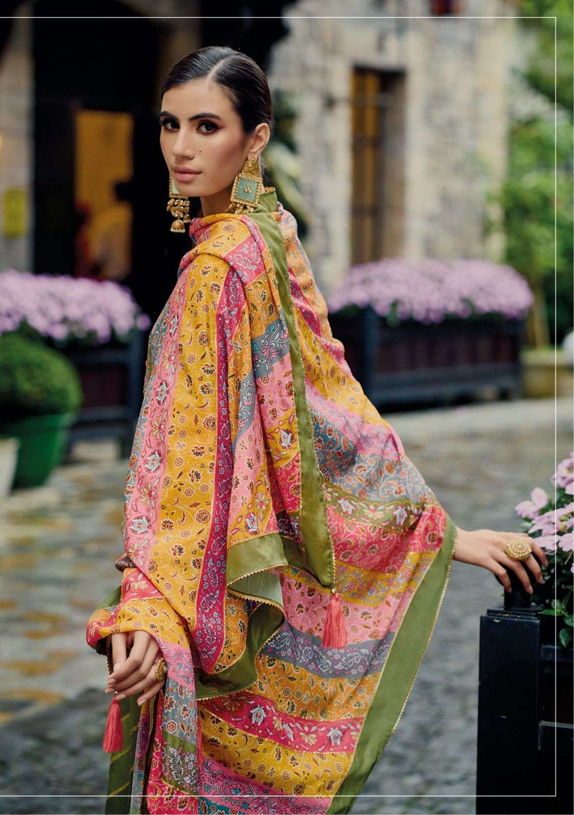 kailee fashion pearl 41281-41286 series designer pakistani fancy kurti set wholesaler surat gujarat