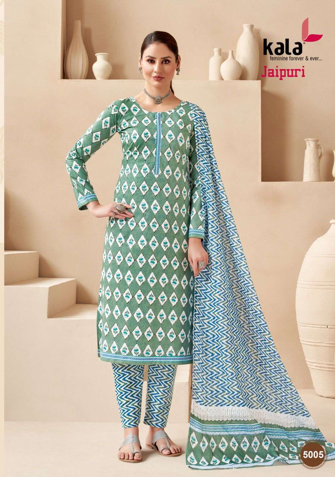 kala jaipuri vol 3 5001-5012 series designer jaipuri cotton online wholesale dealer suart