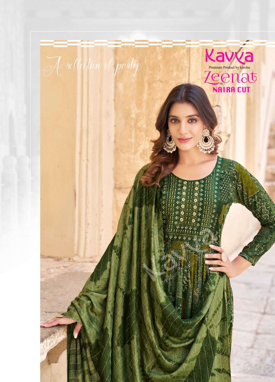 kavya zeenat vol-1 1001-1010 series latest designer kurti set wholesaler surat gujarat
