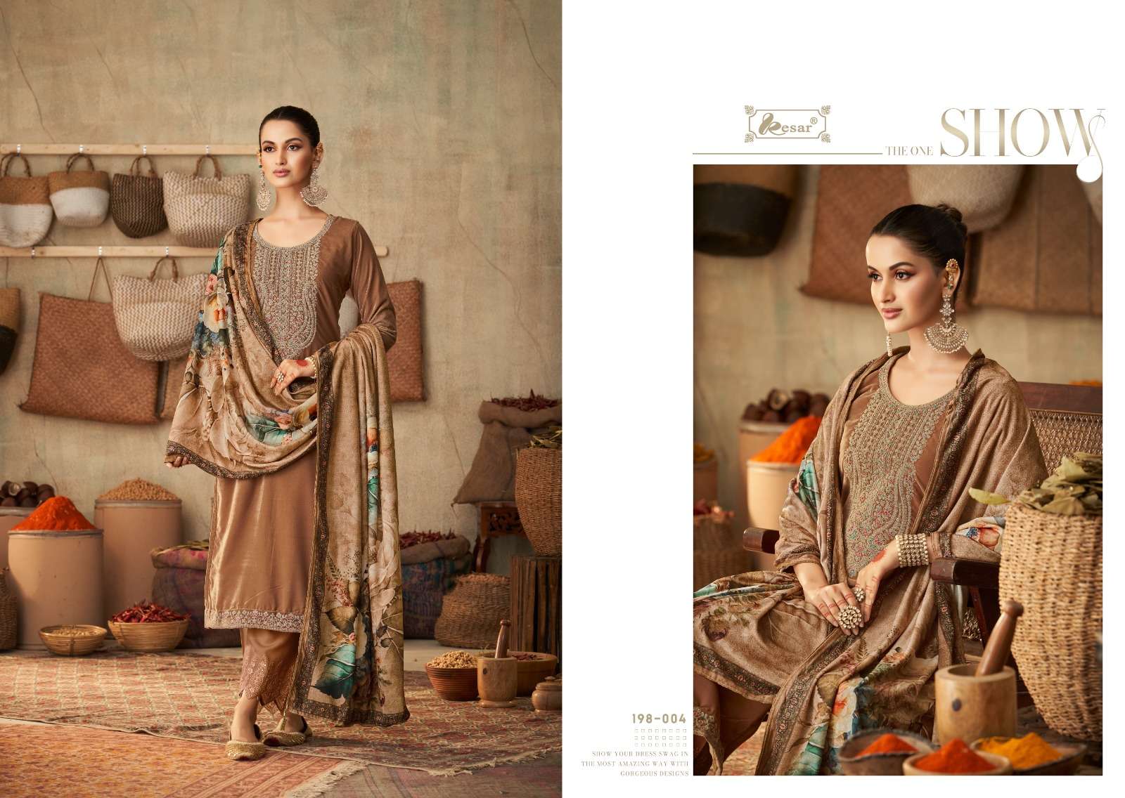 kesar daira winter queen rashion velvet designer party wear embroidred salwar kameez wholesale dealer surat 