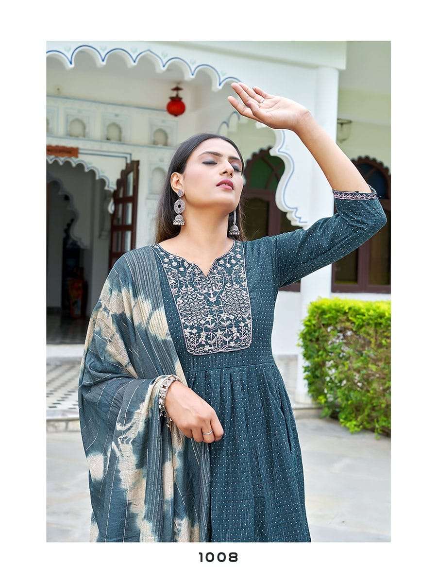kinti fashion koyal 101-108 series latest fancy kurti set wholesaler surat gujarat