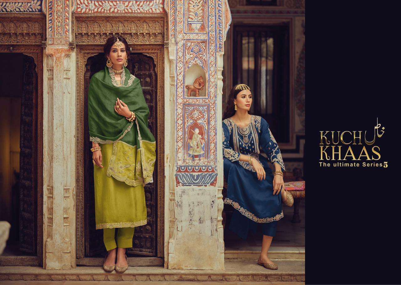 kuch khaas vol-5 1051-1058 series designer pakistani salwar kameez wholesaler surat gujarat