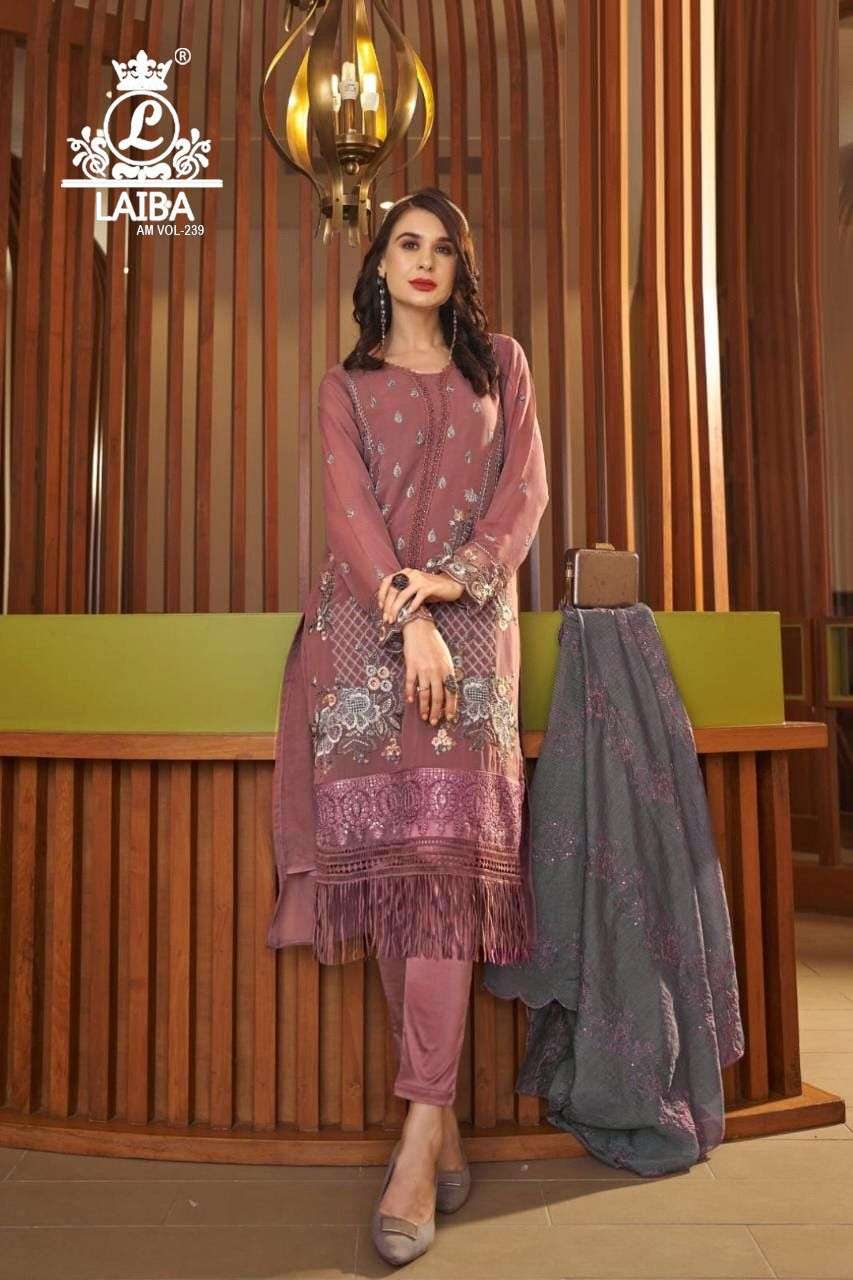laiba am vol-239 colour series latest designer readymade pakistani salwar kameez wholesaler surat gujarat
