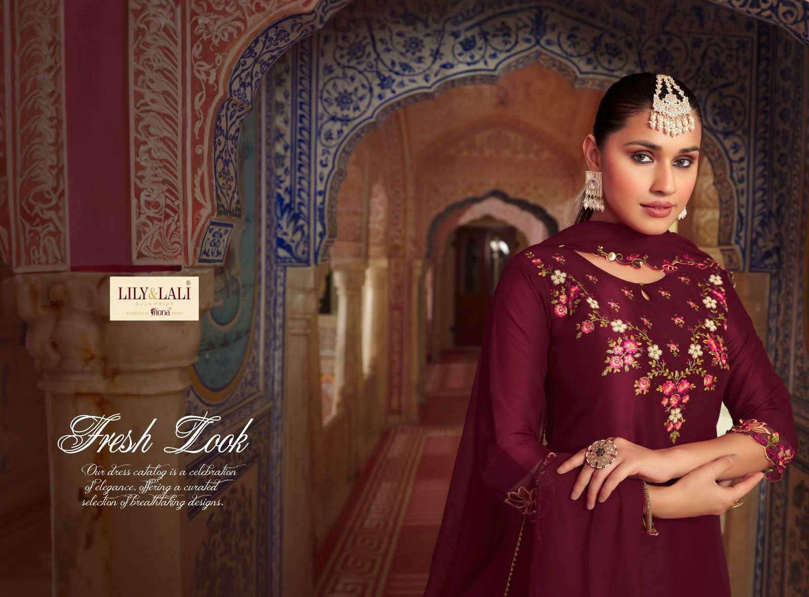 lily&lali mirror elegance 13201-13206 series latest designer salwar kameez wholesaler surat gujarat