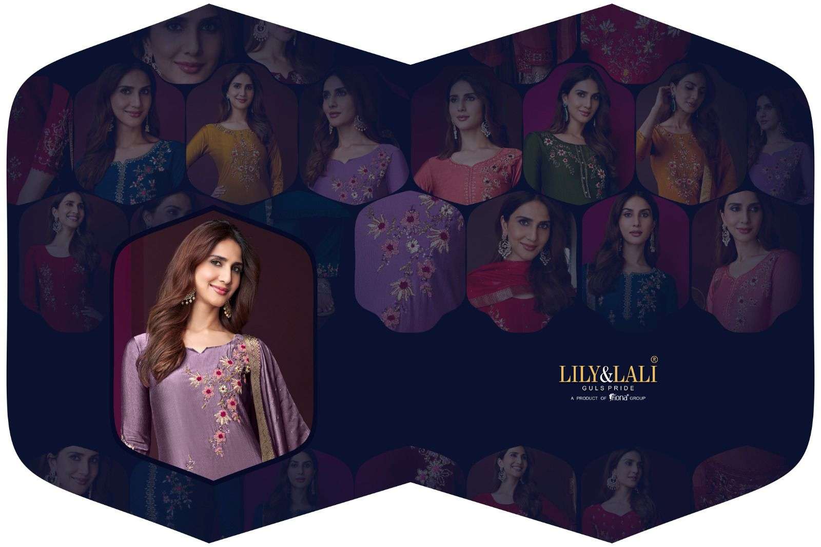 lily & lali modern ease 12801-12808 series latest designer kurti set wholesaler surat gujarat