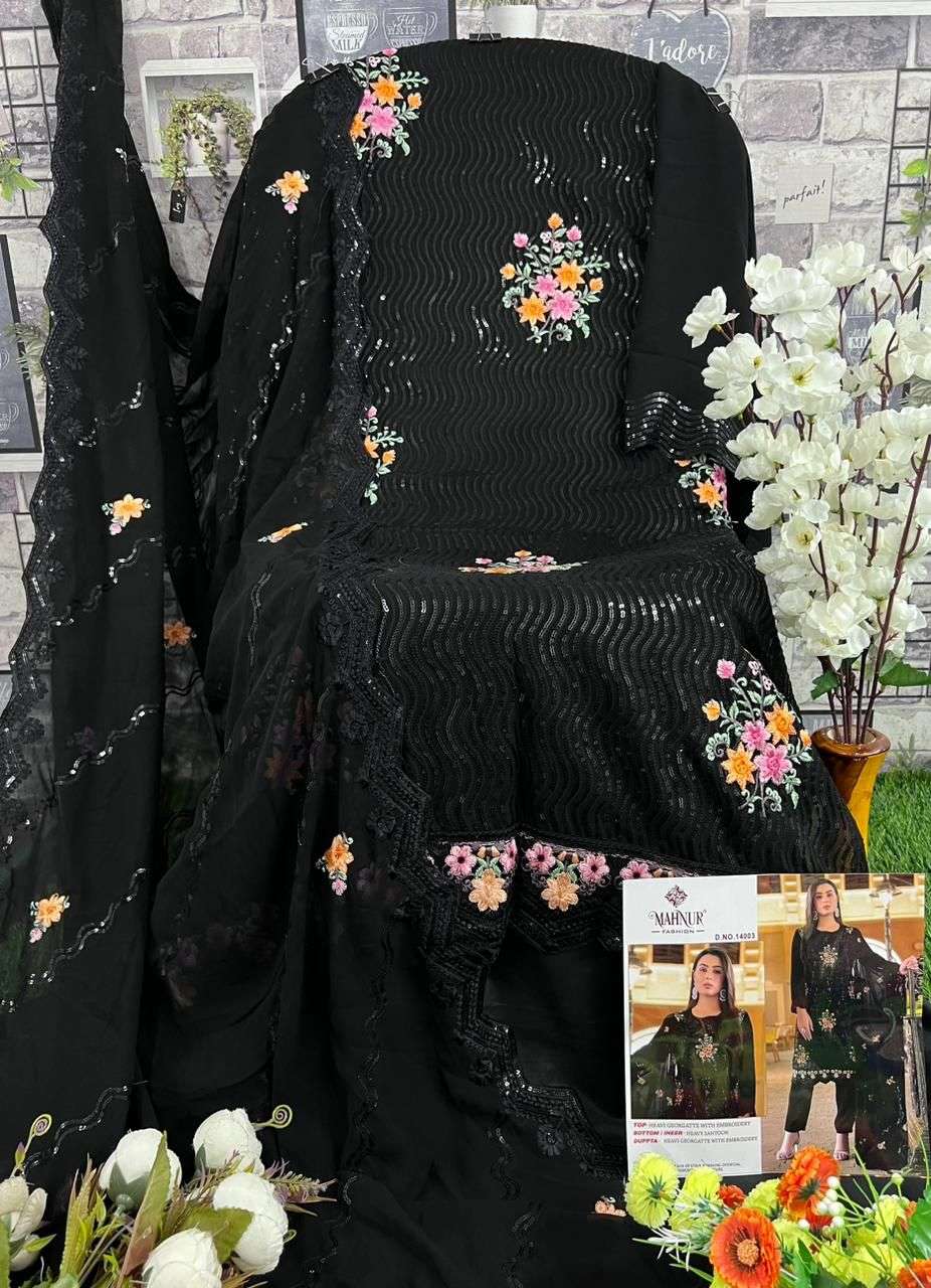 mahnur fashion emaan adeel premium collection vol-14 14001-14003 series latest designer pakistani salwar kameez wholesaler surat gujarat