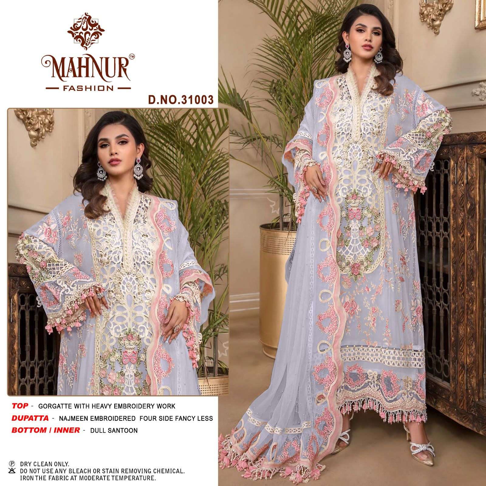 mahnur fashion mahnur vol-31 31001-31003 series latest designer pakistani salwar kameez wholesaler surat gujarat
