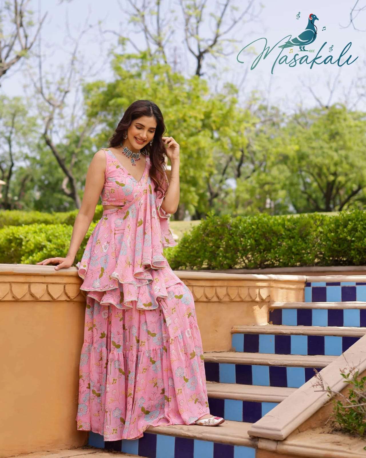 masakali vol-2 4001-4004 series latest designer readymade saree wholesaler surat gujarat