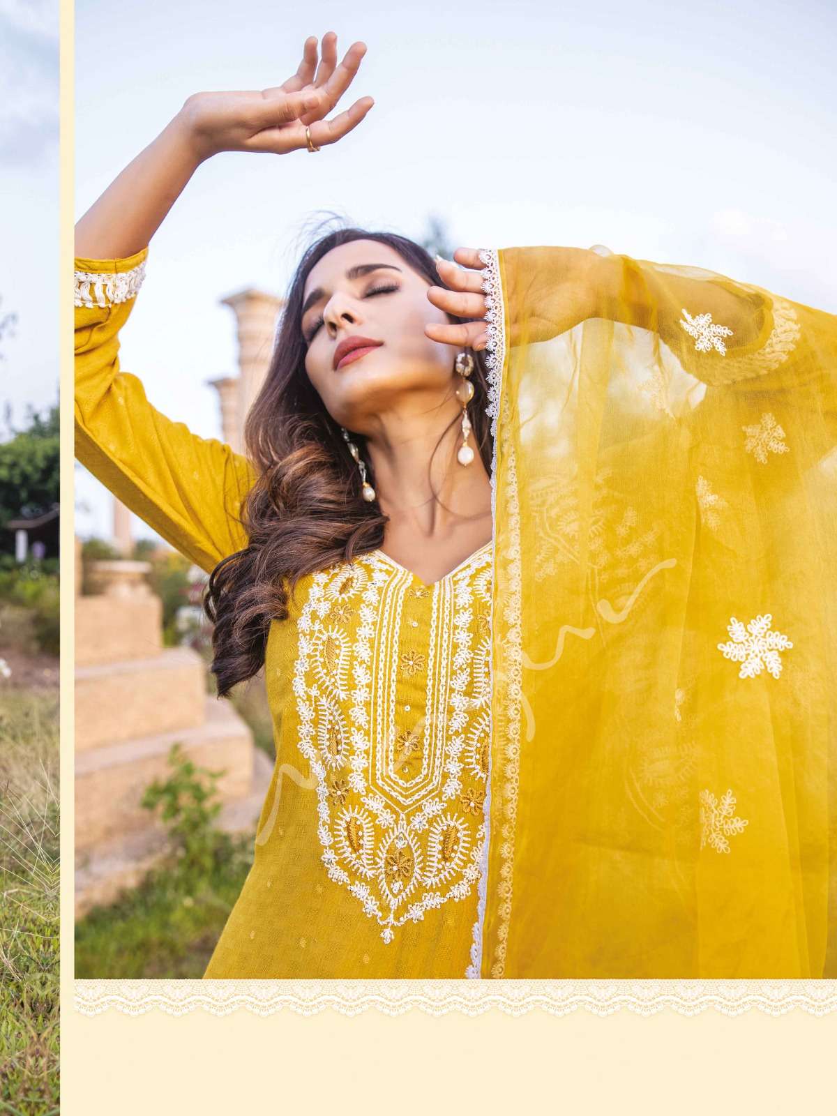 mayur fashion lucknowi vol-4 401-406 series latest designer kurti set wholesaler surat gujarat