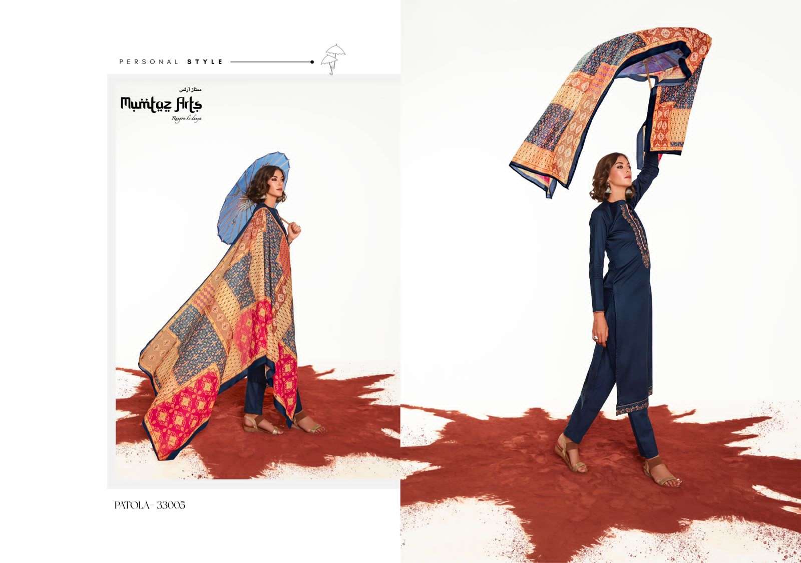 mumtaz arts patola 33001-33006 series latest designer pakistani salwar kameez wholesaler surat gujarat