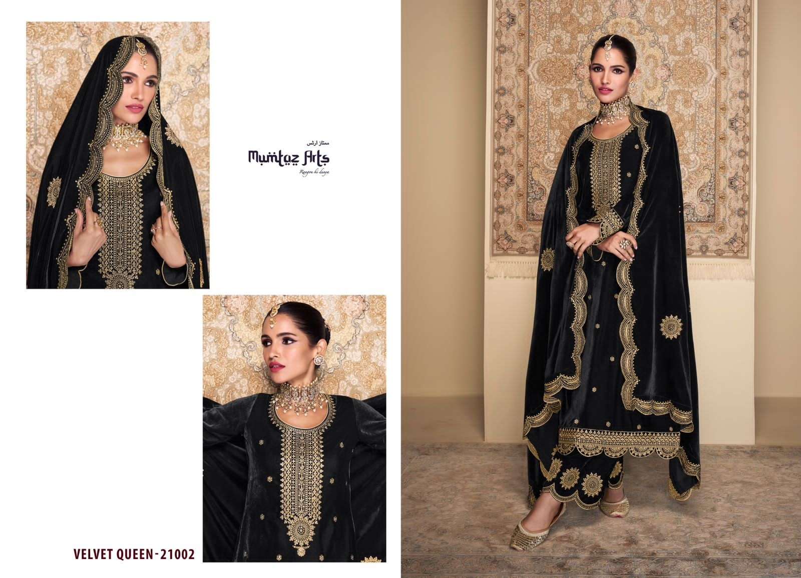 mumtaz arts velvet queen 21001-21004 series latest designer salwar kameez wholesaler surat gujarat
