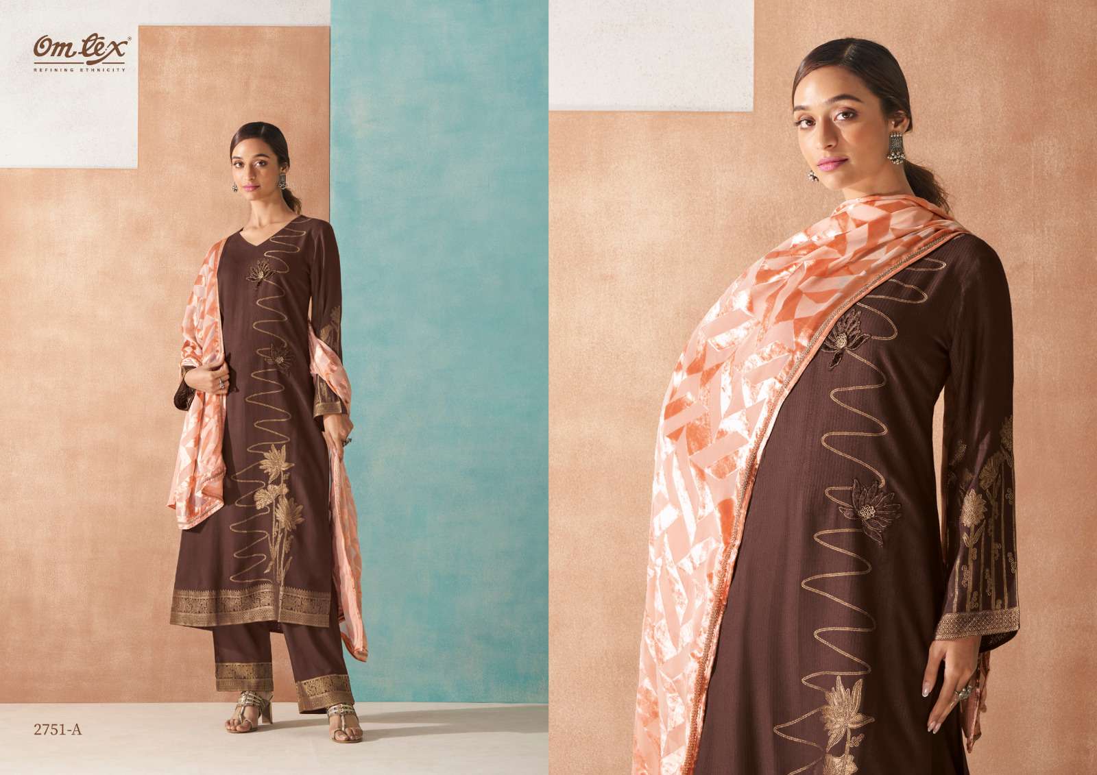 omtex gohar 2751 colour series latest designer salwar kameez wholesaler surat gujarat