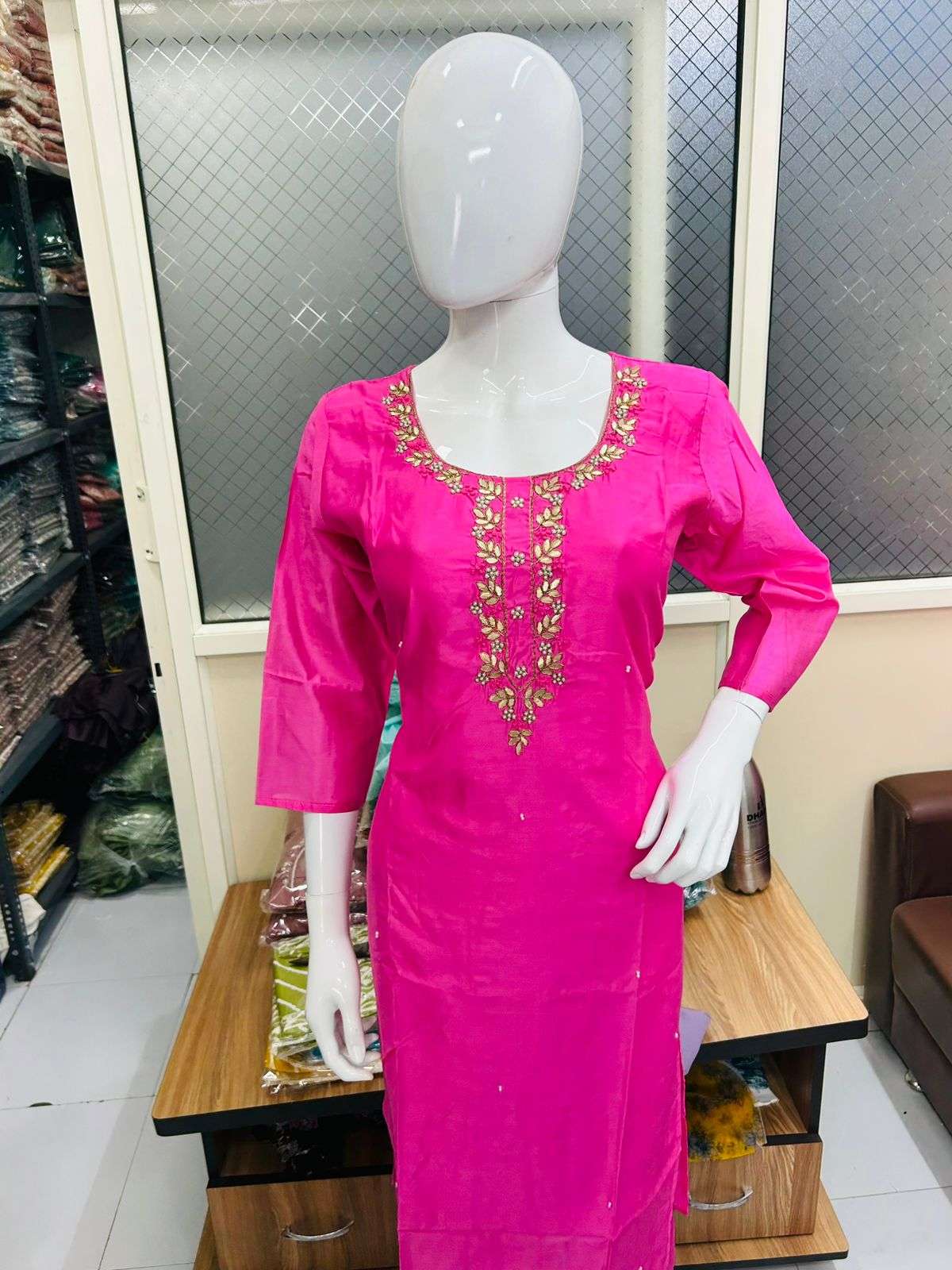 pratham fashion chanderi 3 pc combo designer kurti wholesaler surat gujarat