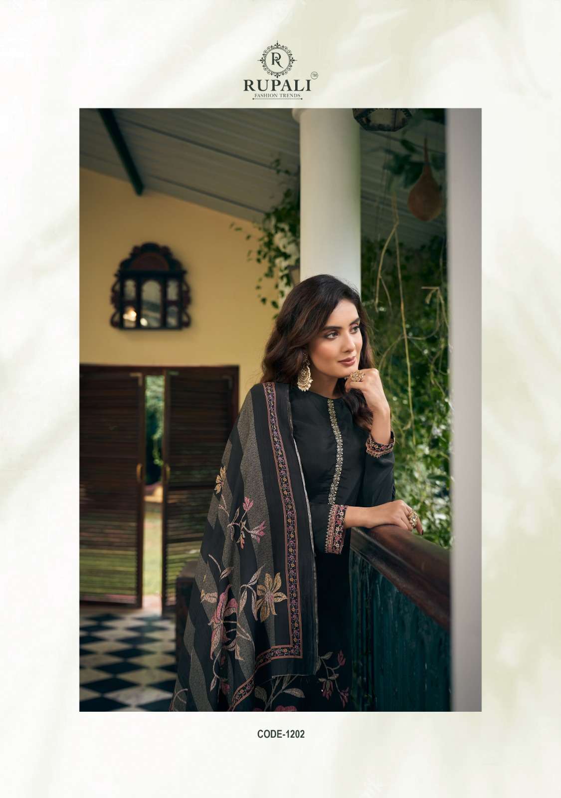 rupali fashion love garden 1201-1206 series designer fancy salwar kameez wholesaler surat gujarat