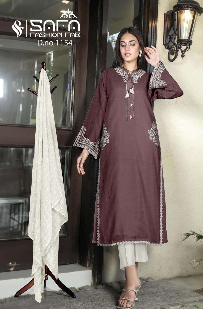 safa fashion hub 1154 colour series latest designer readymade suit wholesaler surat gujarat