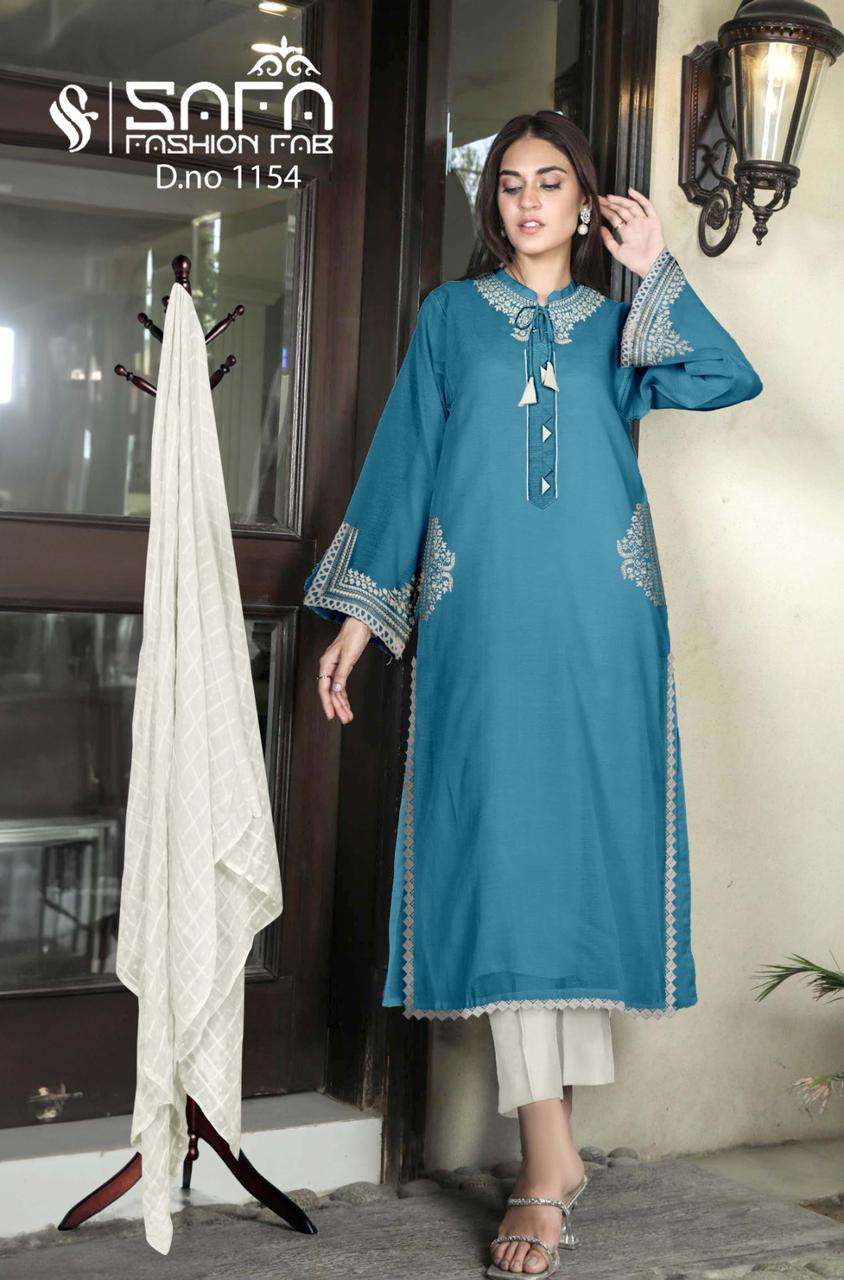 safa fashion hub 1154 colour series latest designer readymade suit wholesaler surat gujarat